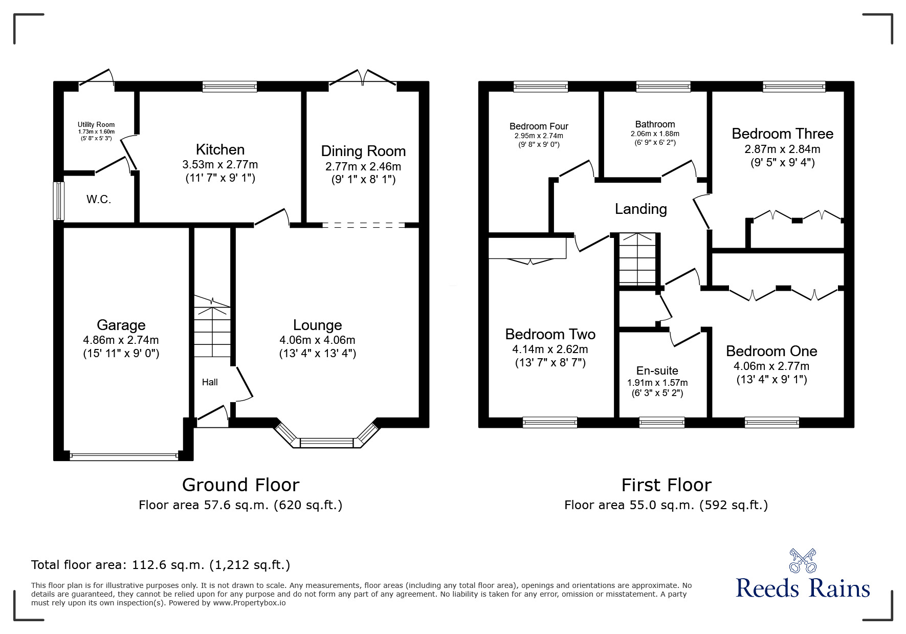 Floorplan of 4 bedroom Detached House for sale, Fenwick Way, Consett, Durham, DH8