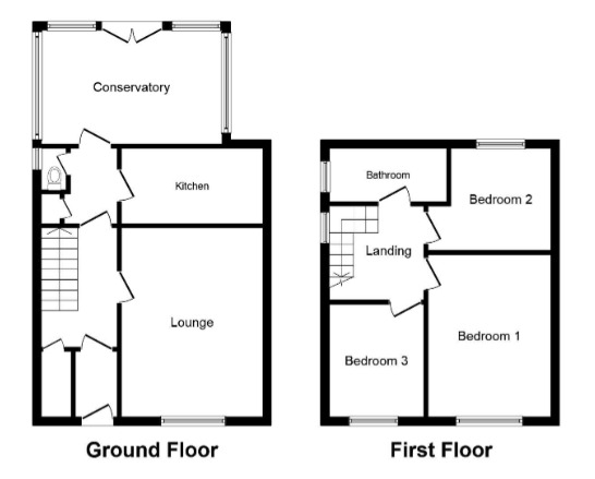 Floorplan of 3 bedroom Semi Detached House for sale, Ashdale Road, Durham, DH8