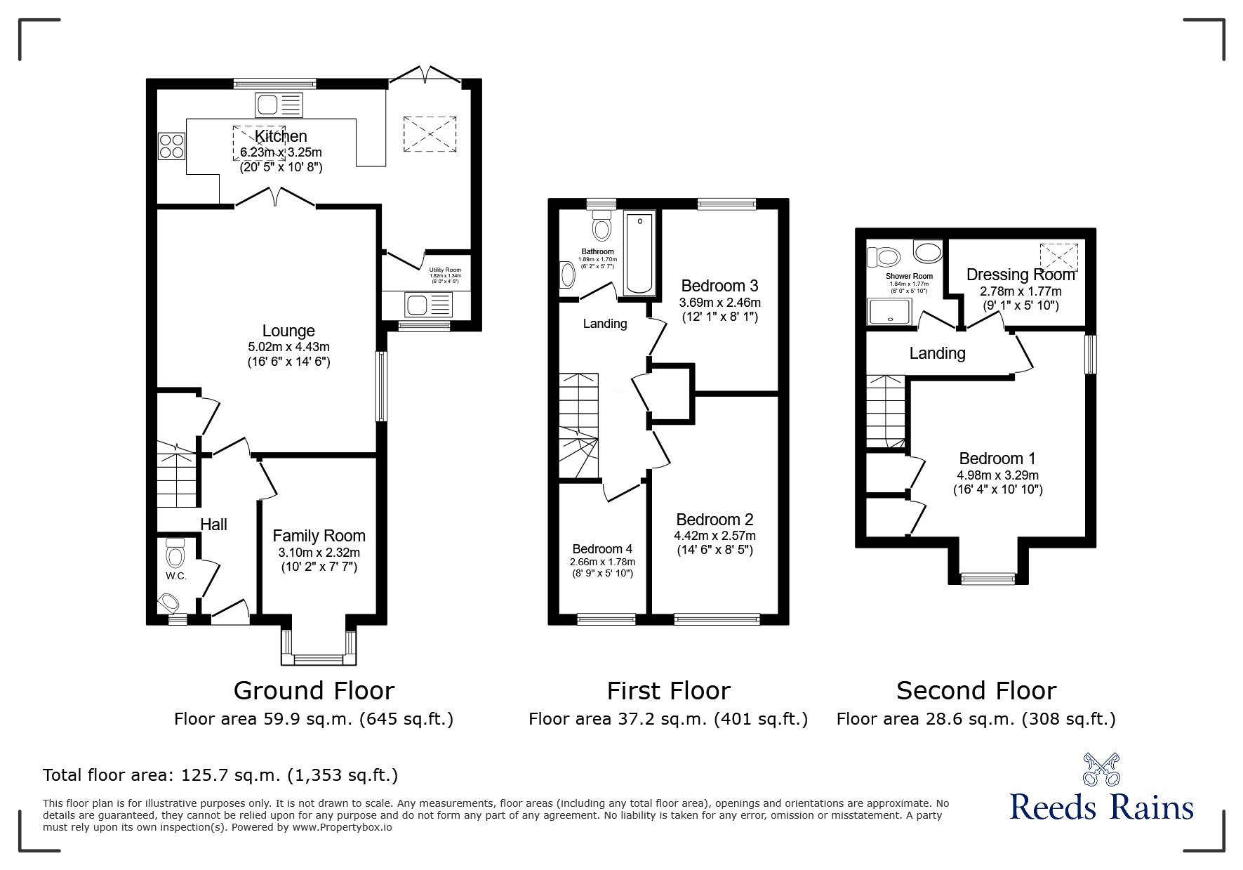 Floorplan of 4 bedroom End Terrace House for sale, Fenwick Way, Consett, Durham, DH8
