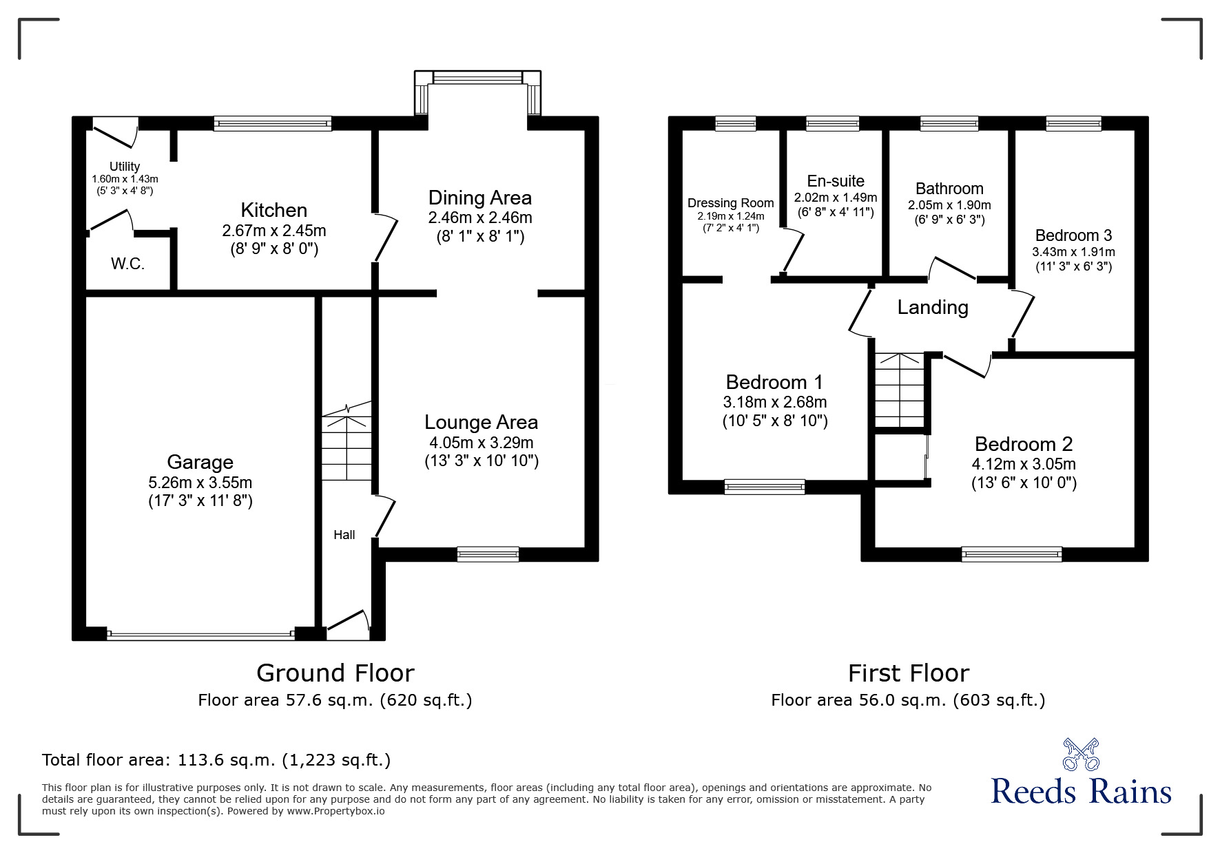 Floorplan of 3 bedroom Detached House to rent, Arkless Grove, The Grove, Durham, DH8