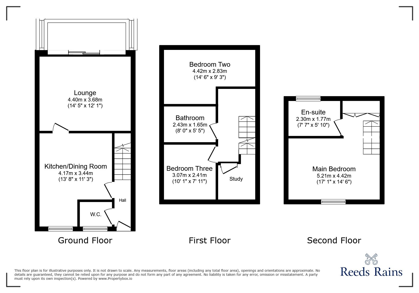 Floorplan of 3 bedroom End Terrace House for sale, Dorset Crescent, Consett, Durham, DH8