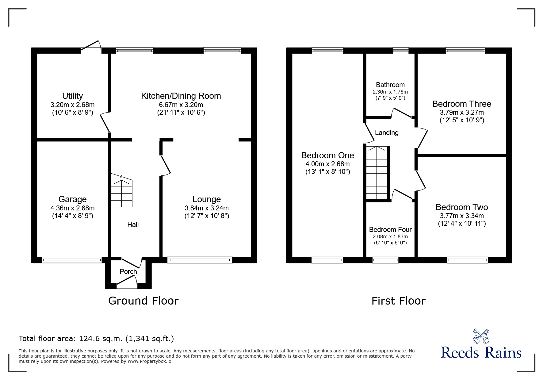 Floorplan of 4 bedroom Semi Detached House for sale, Hillgarth, Consett, Durham, DH8