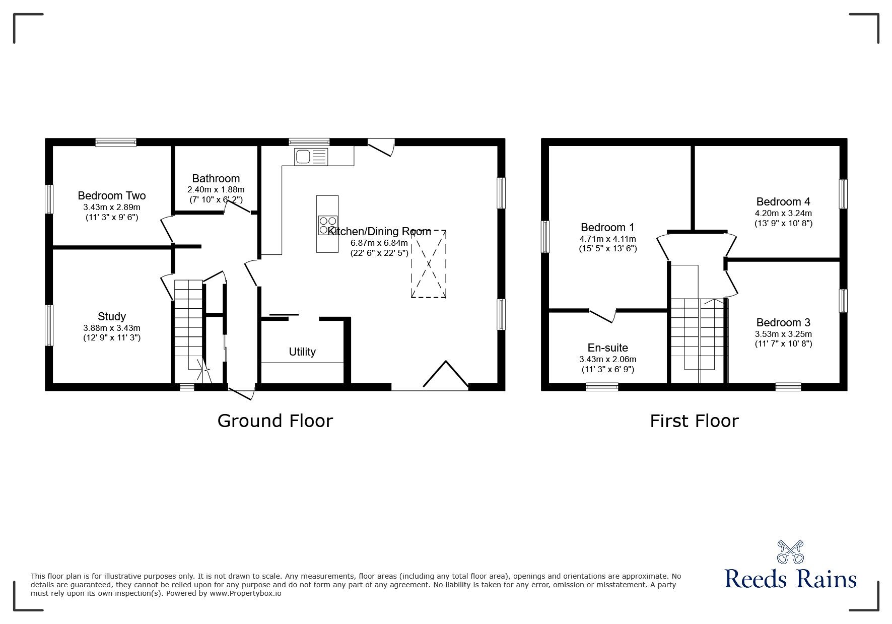 Floorplan of 4 bedroom Detached Bungalow for sale, Blind Lane, Chester Le Street, Durham, DH3