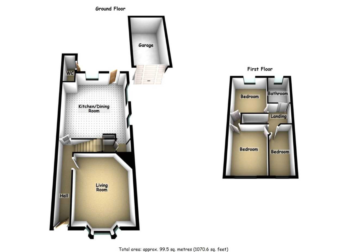 Floorplan of 3 bedroom Semi Detached House for sale, Broad Lane, Coventry, CV5