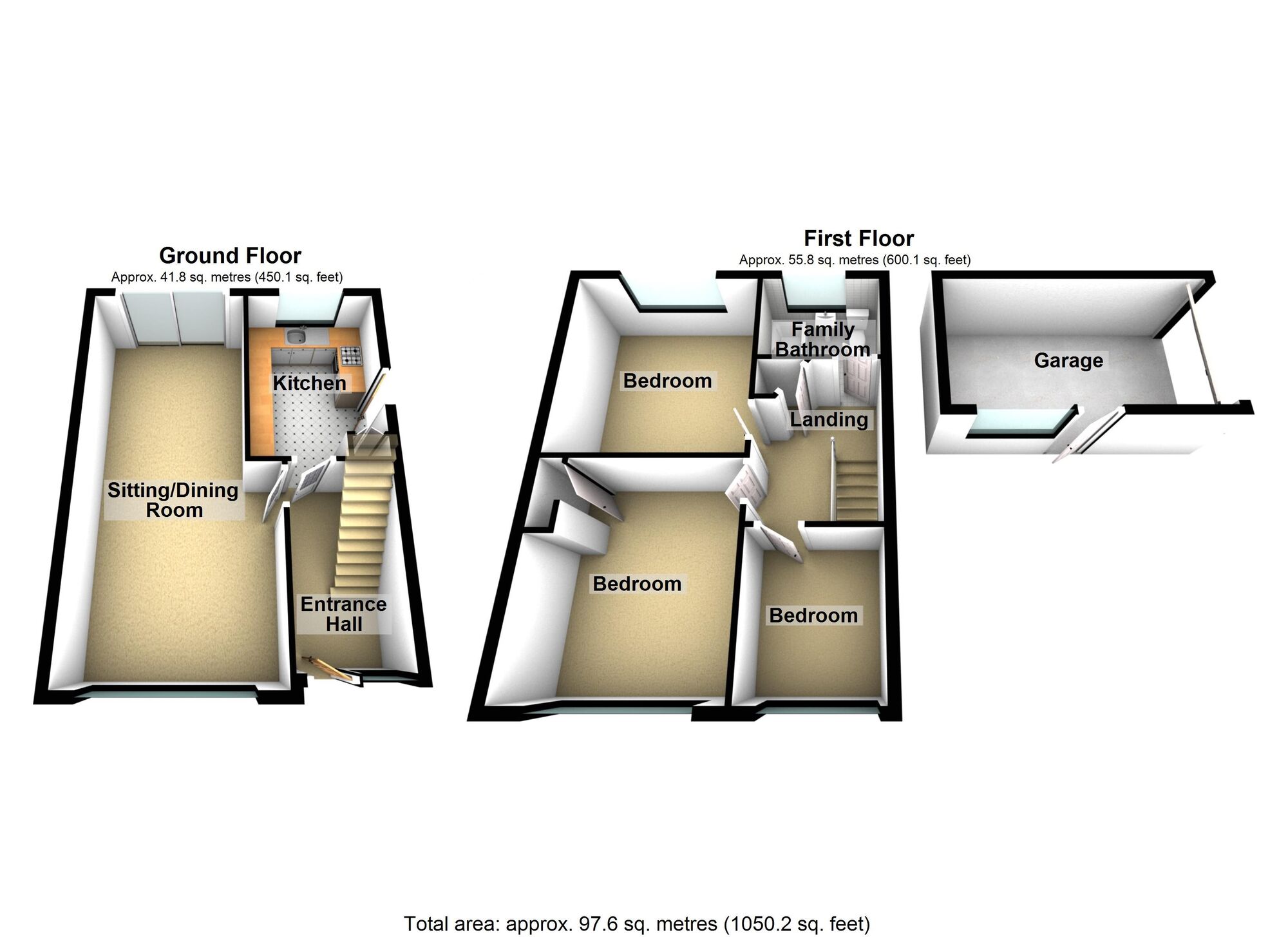 Floorplan of 3 bedroom Semi Detached House for sale, Beausale Croft, Mount Nod, Coventry, CV5