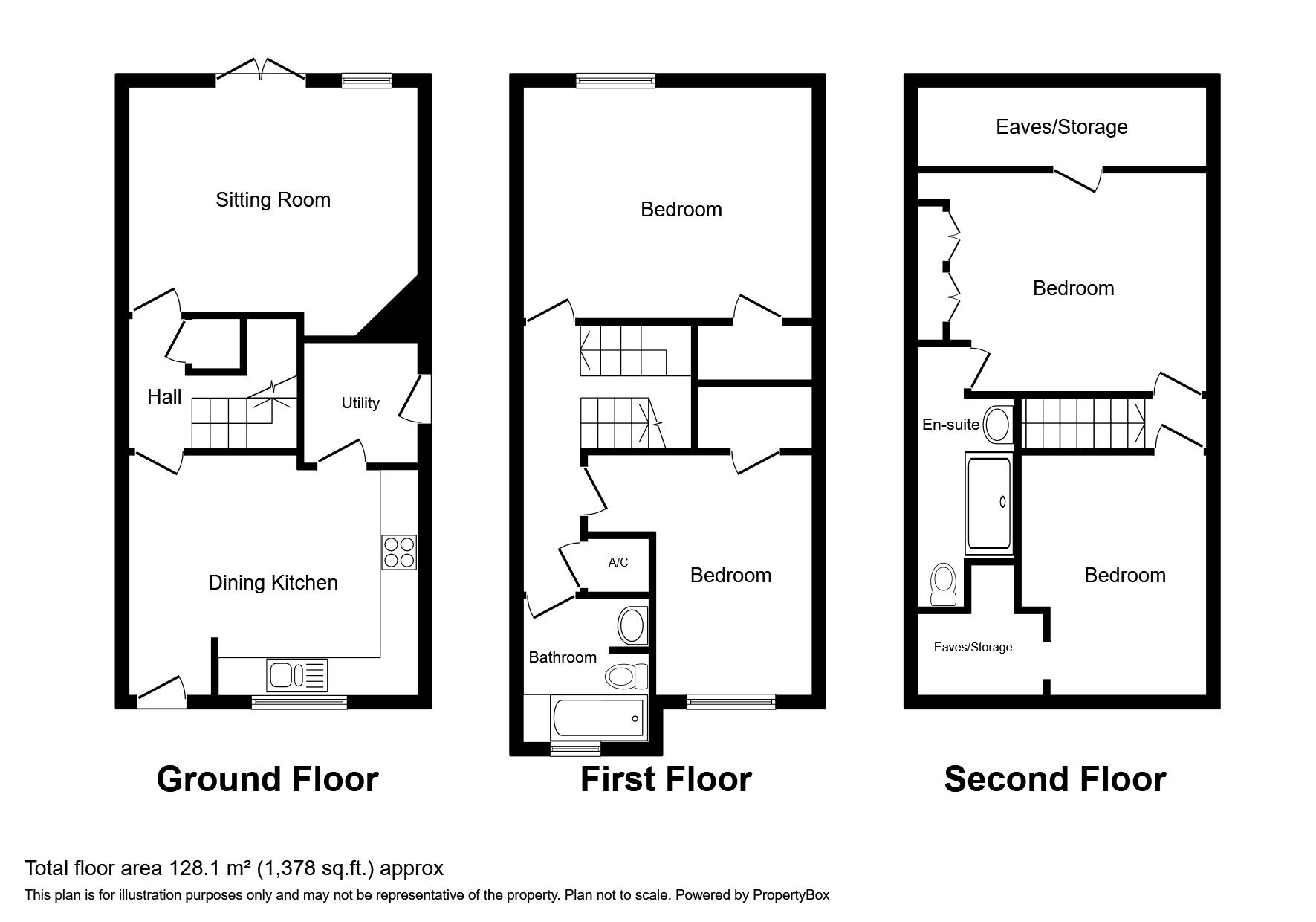 Floorplan of 4 bedroom Semi Detached House for sale, Main Street, Frankton, Warwickshire, CV23