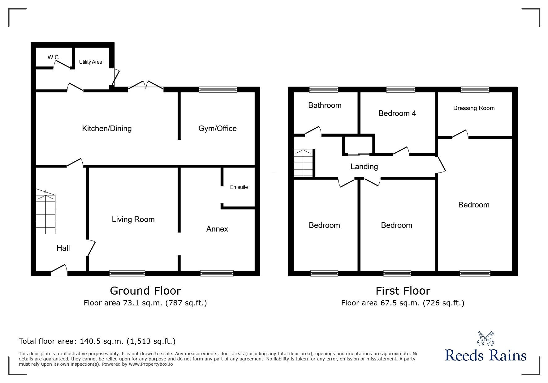 Floorplan of 5 bedroom End Terrace House for sale, The Barley Lea, Stoke Aldermoor, Coventry, CV3
