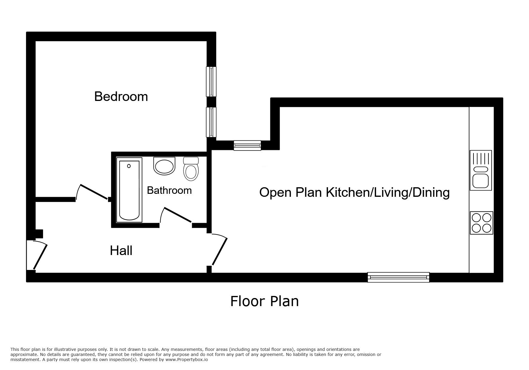 Floorplan of 1 bedroom  Flat for sale, Elm Bank, North Avenue, Stoke Park, Coventry, CV2