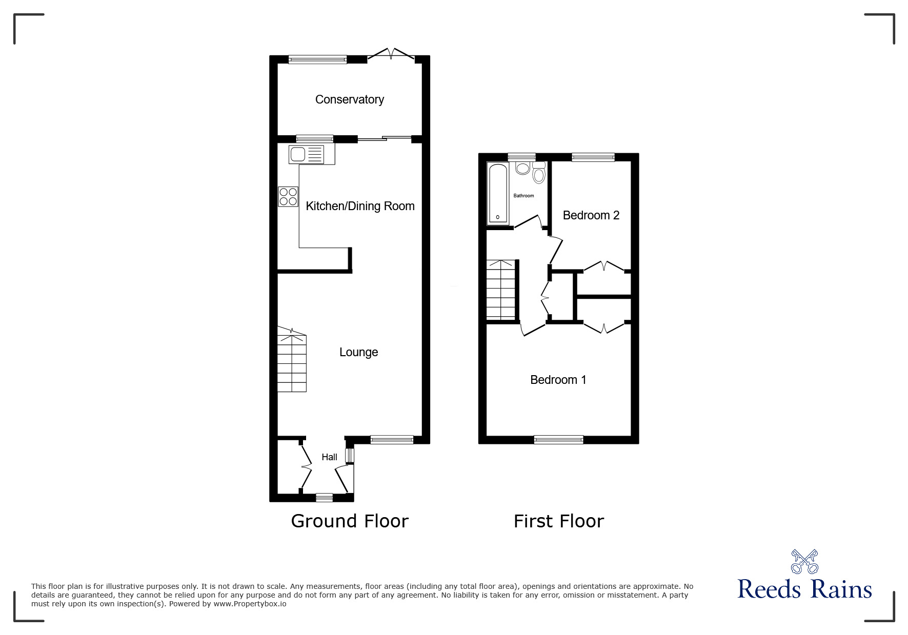 Floorplan of 2 bedroom Mid Terrace House for sale, Allerton Close, Coventry, CV2