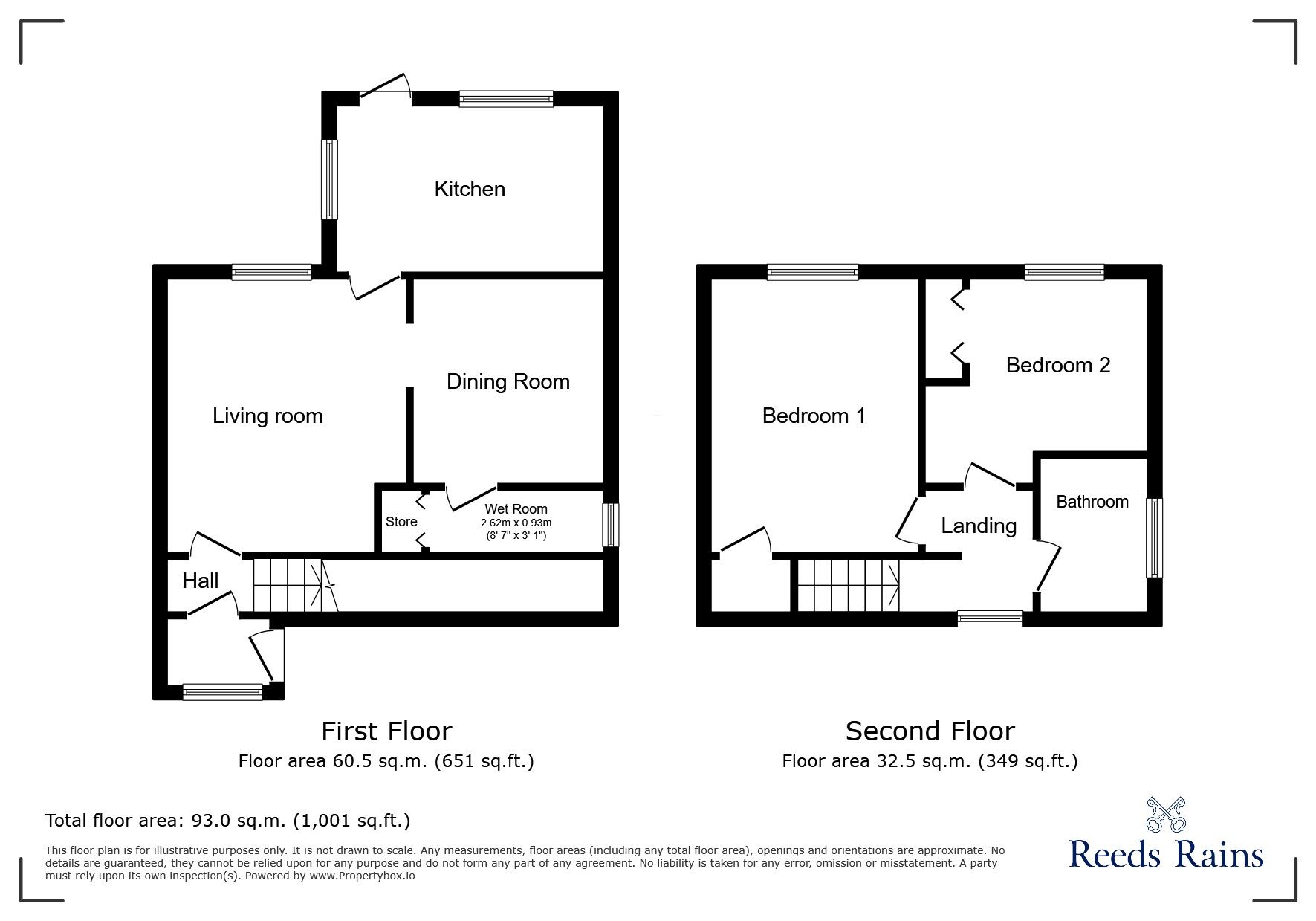 Floorplan of 2 bedroom End Terrace House for sale, Jardine Crescent, Tile Hill, Coventry, CV4