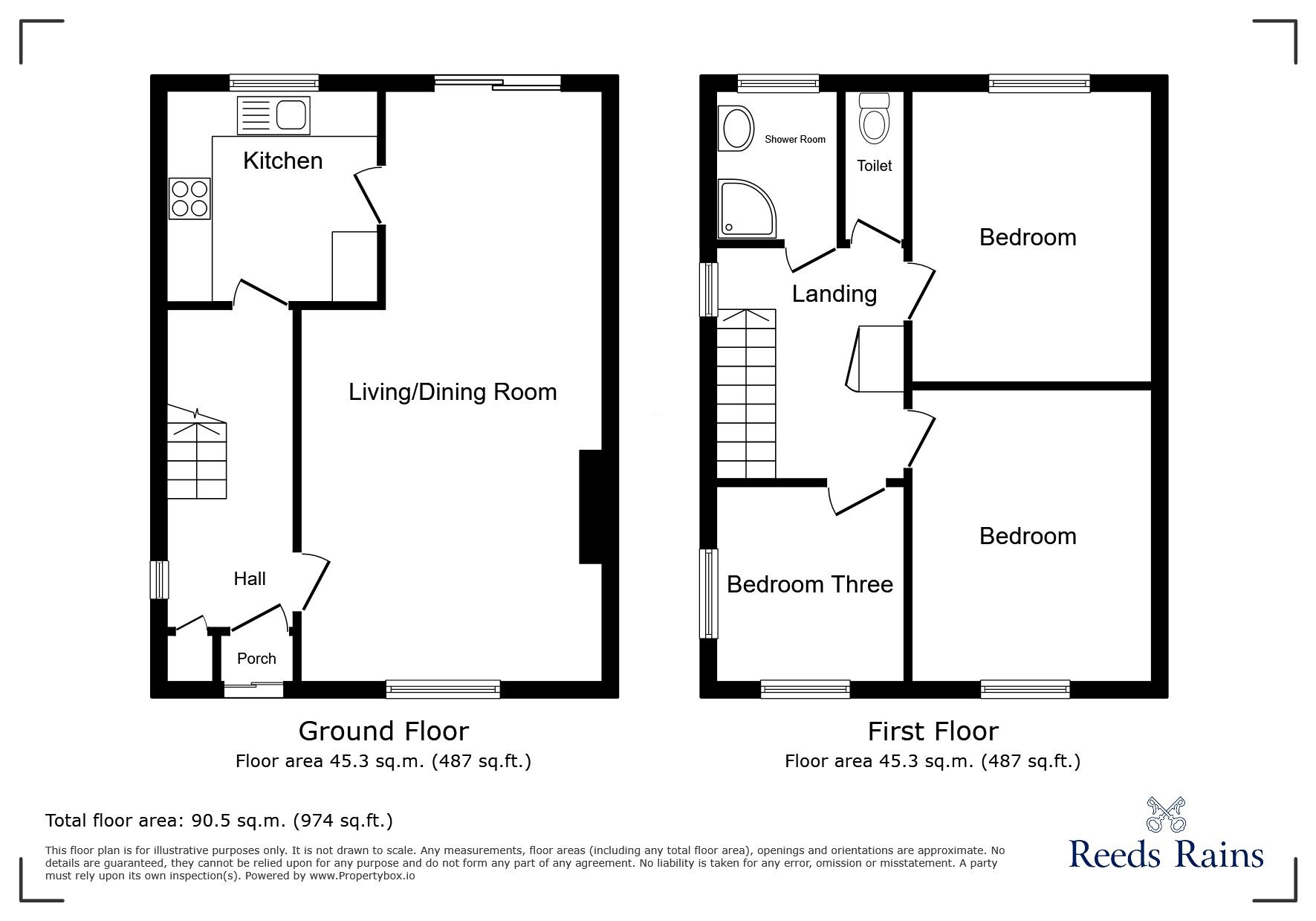 Floorplan of 3 bedroom Semi Detached House for sale, Cypress Croft, Binley, West Midlands, CV3