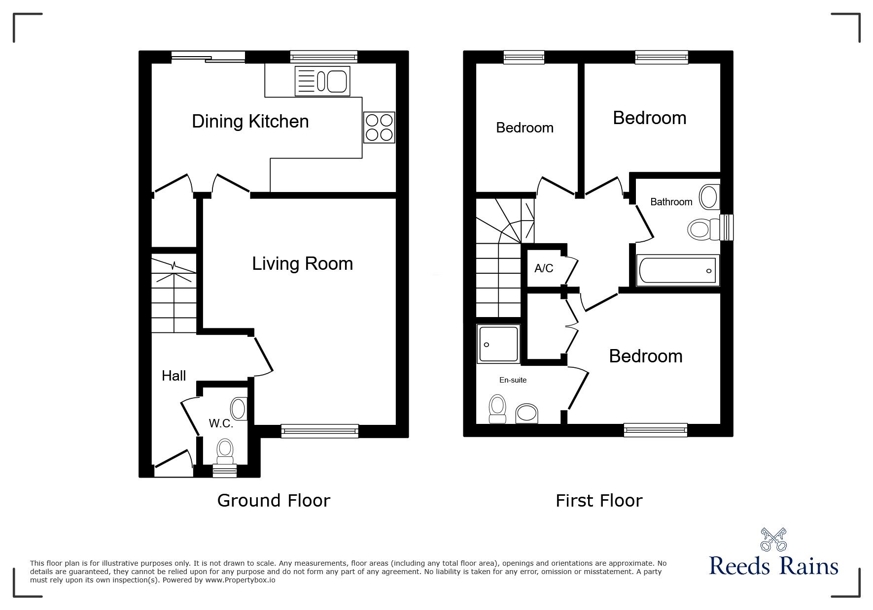 Floorplan of 3 bedroom Detached House for sale, Kingsholm Close, Binley, West Midlands, CV3