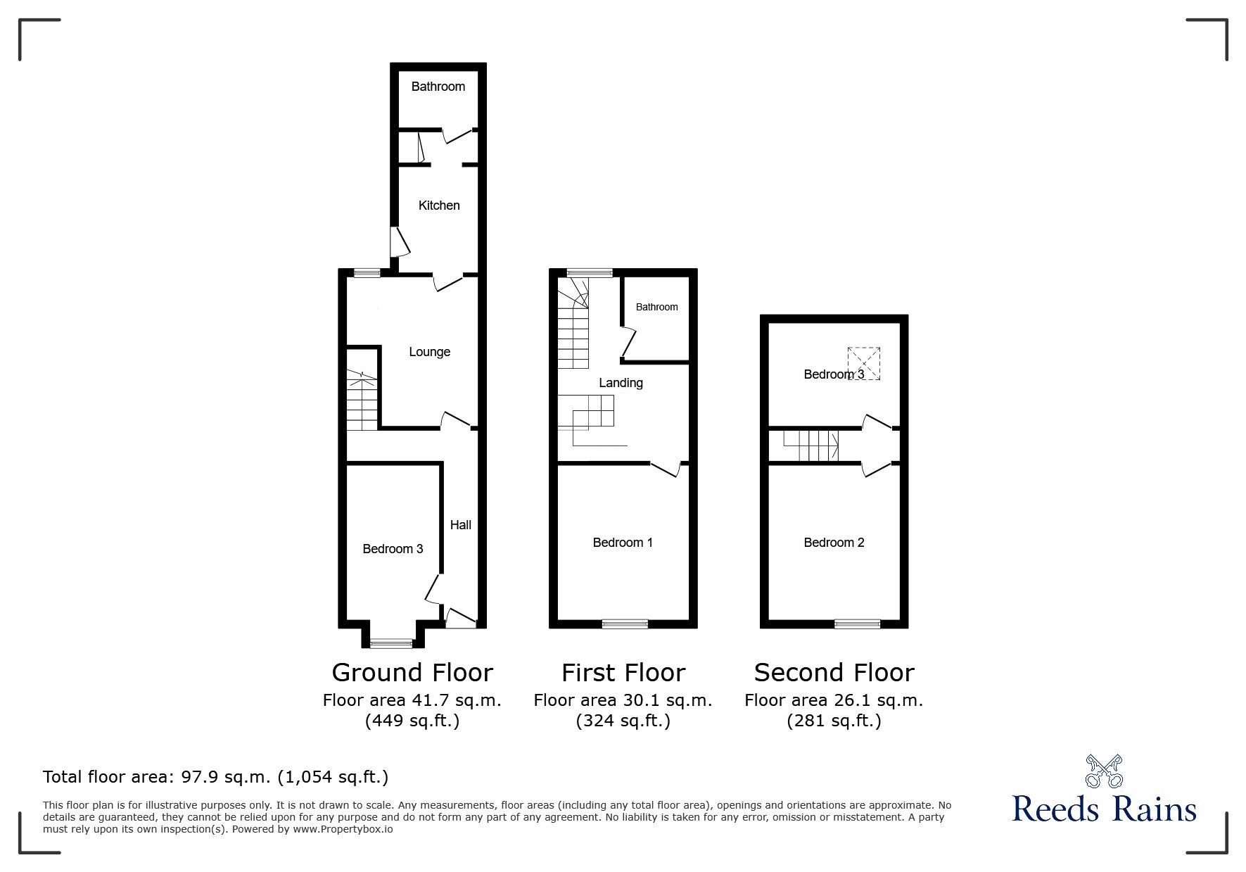 Floorplan of 4 bedroom Mid Terrace House for sale, Earlsdon Avenue North, Coventry, West Midlands, CV5