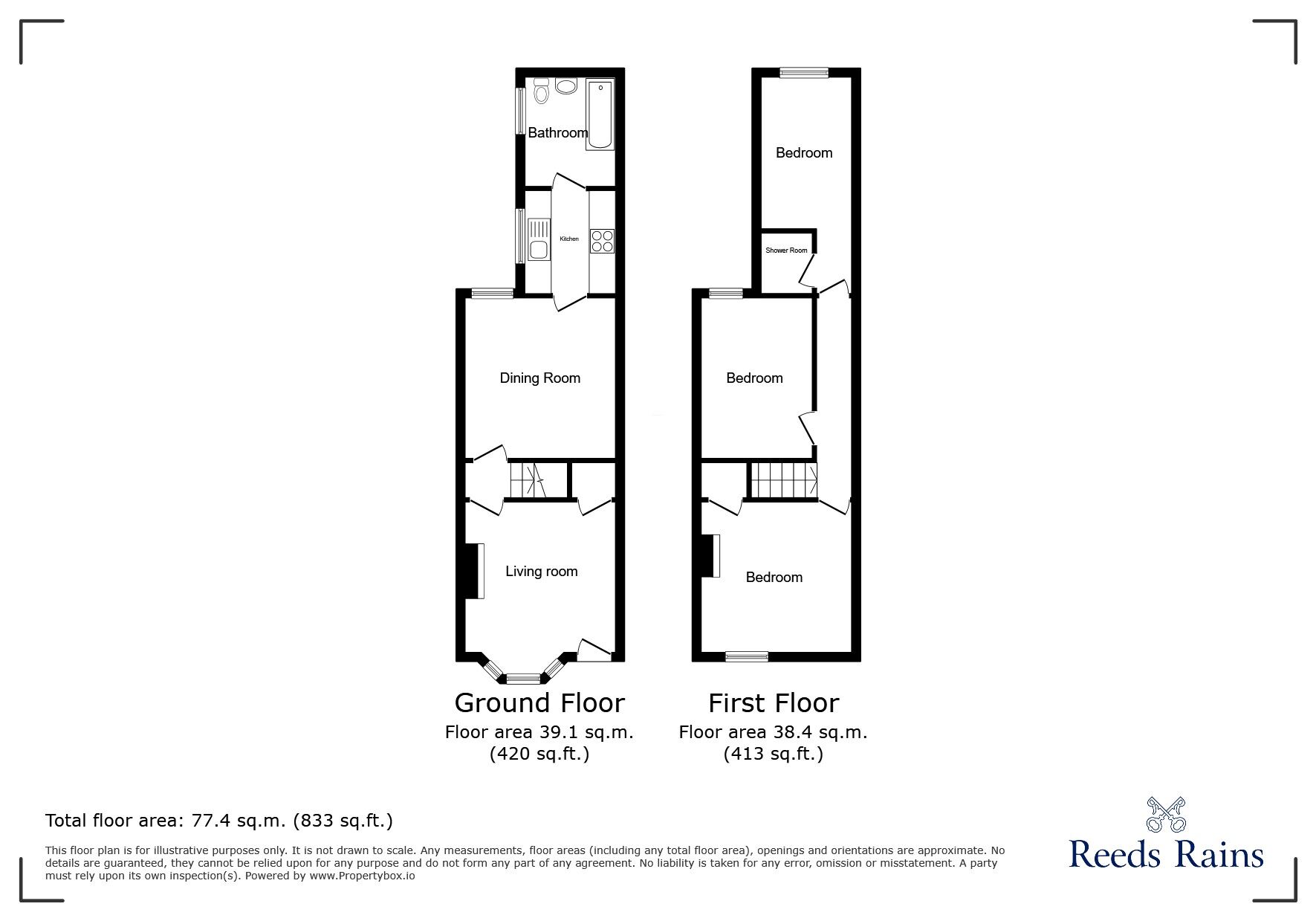 Floorplan of 3 bedroom Mid Terrace House for sale, Bramble Street, Coventry, West Midlands, CV1