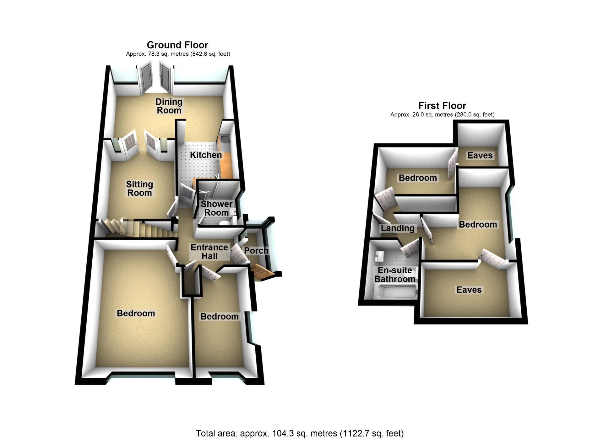 Floorplan of 4 bedroom Semi Detached Bungalow for sale, Lamerton Close, Wyken, Coventry, CV2