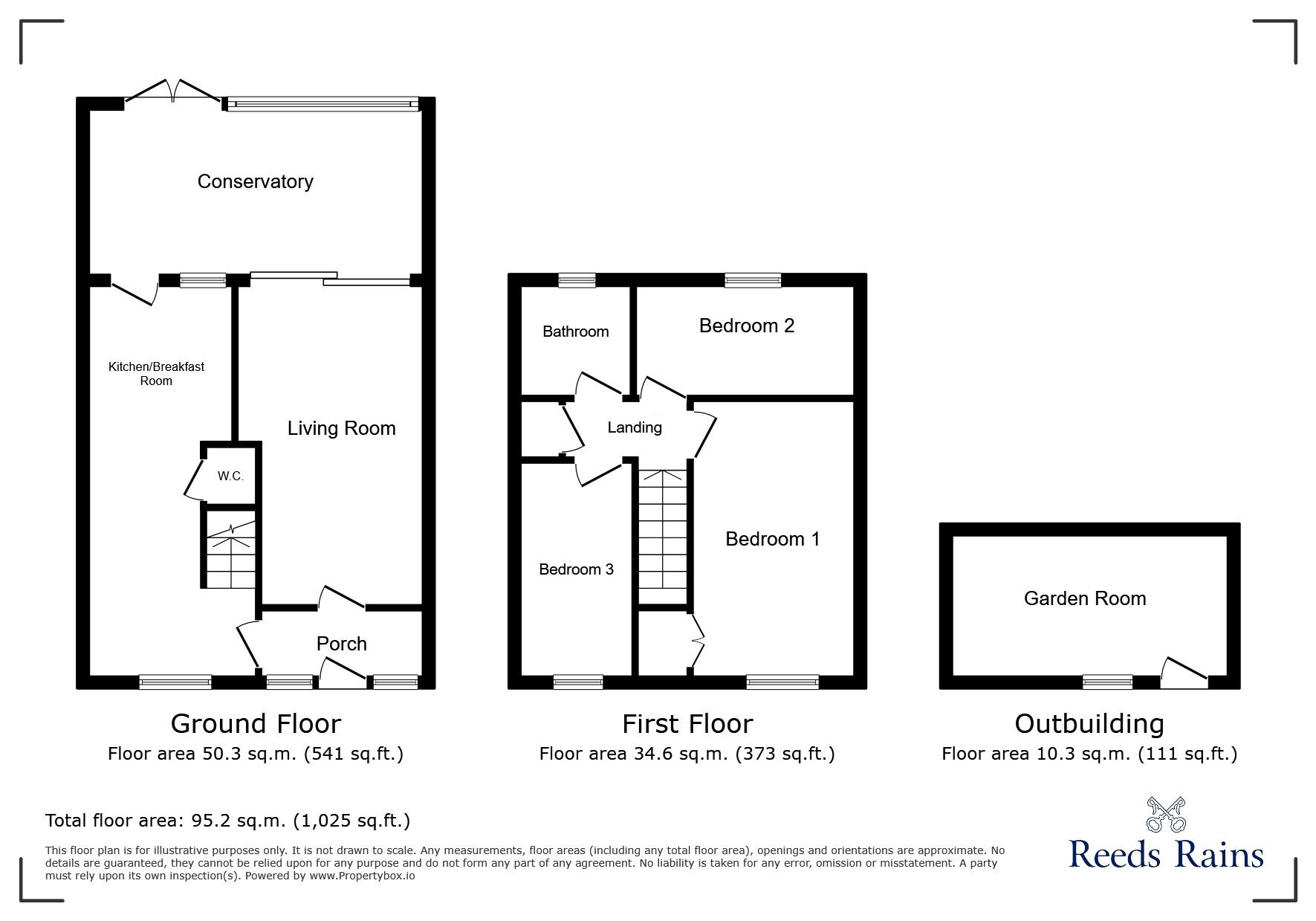 Floorplan of 3 bedroom Mid Terrace House for sale, Bridgecote, Willenhall, Coventry, CV3