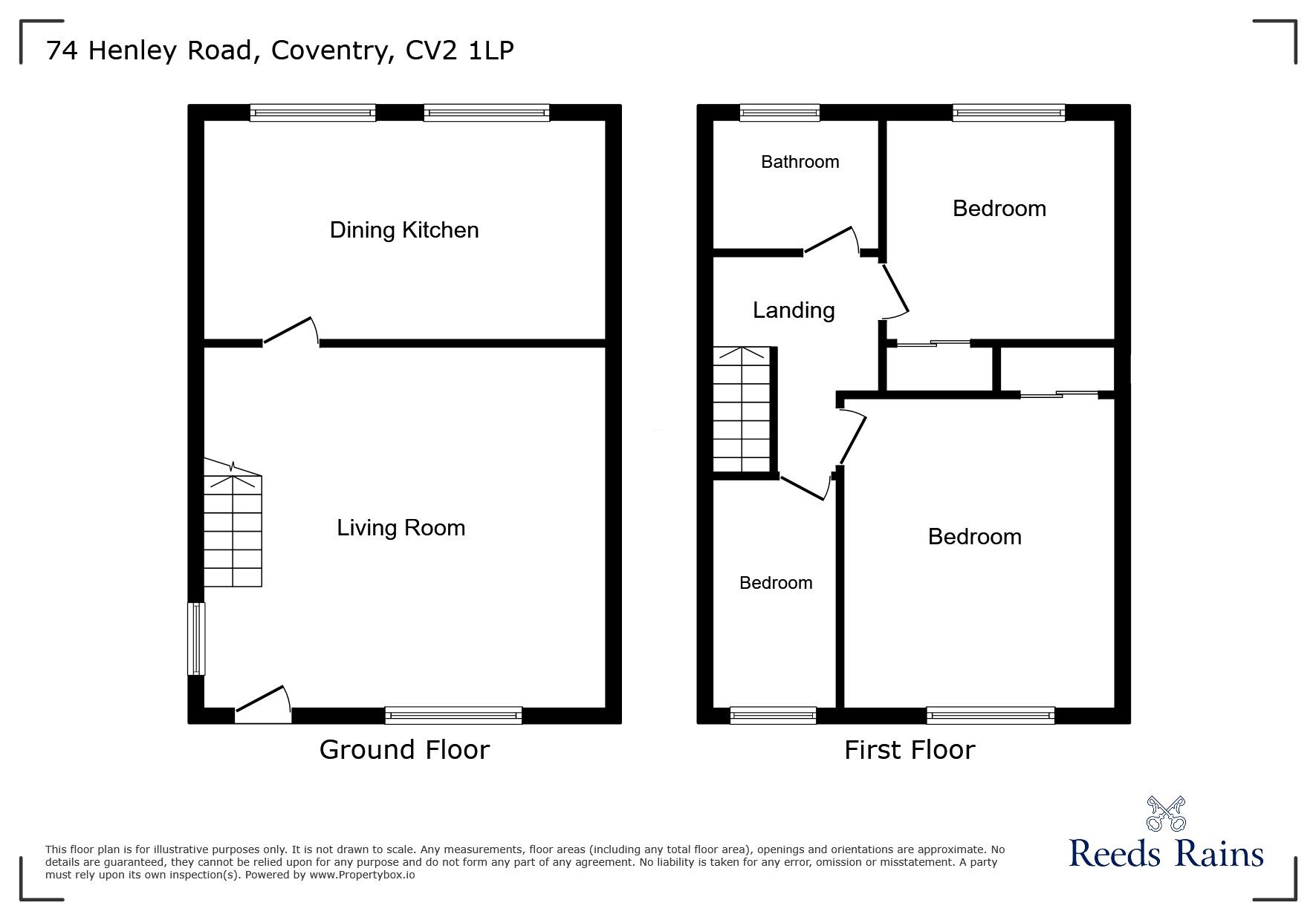 Floorplan of 3 bedroom Semi Detached House for sale, Henley Road, Henley Green, Coventry, CV2