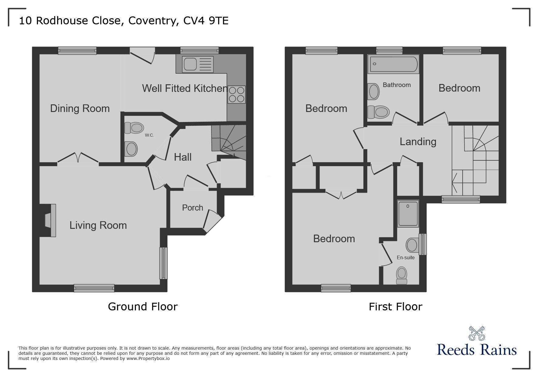 Floorplan of 3 bedroom Detached House for sale, Rodhouse Close, Bannerbrook, Coventry, CV4
