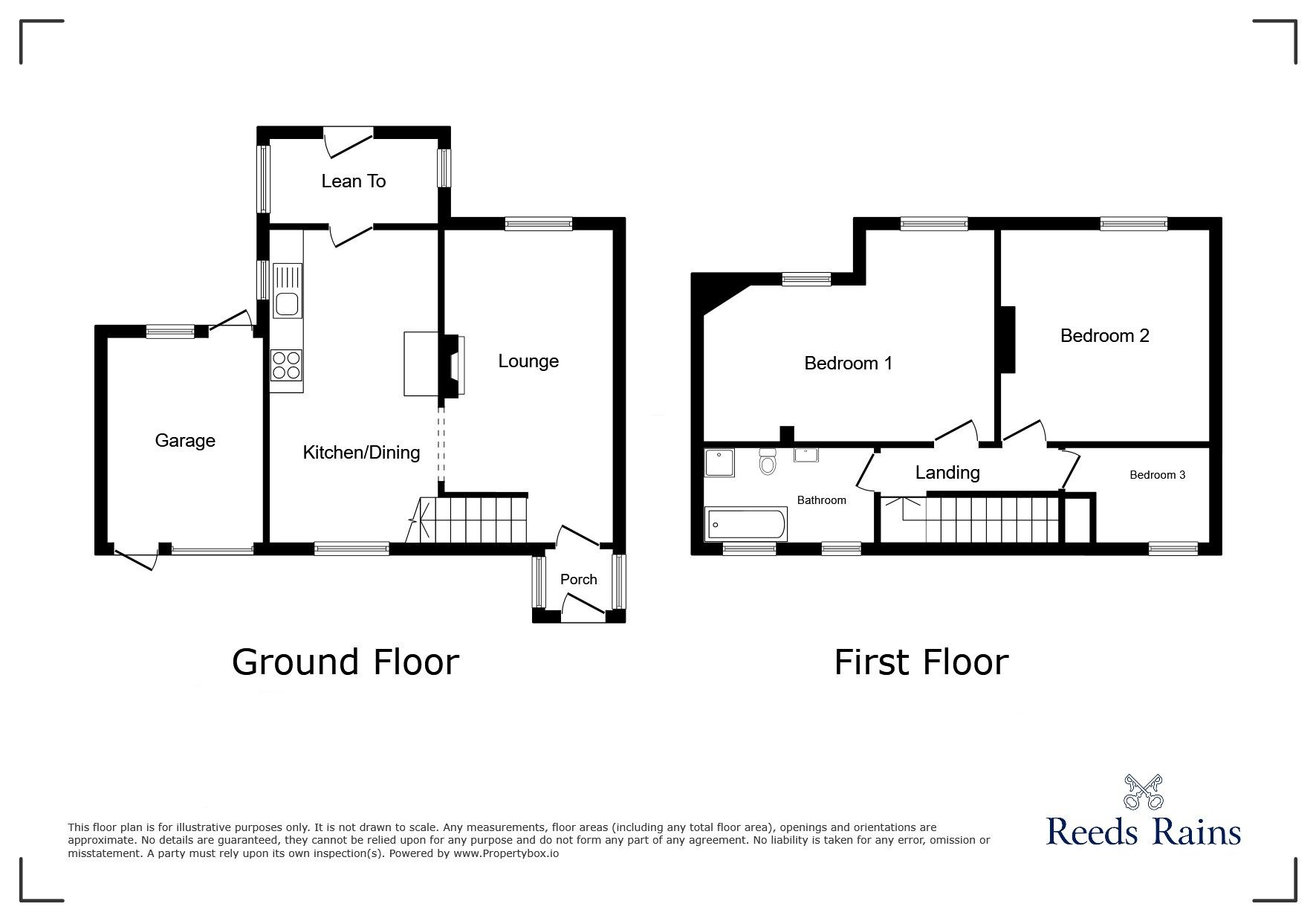 Floorplan of 3 bedroom Semi Detached House for sale, Honford Road, Manchester, Greater Manchester, M22