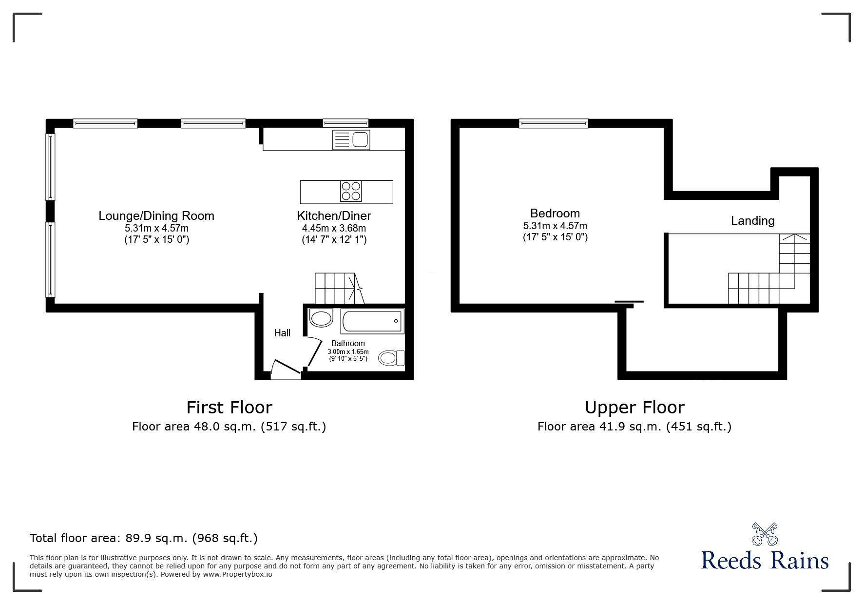 Floorplan of 1 bedroom  Flat for sale, Athey Street, Macclesfield, Cheshire, SK11