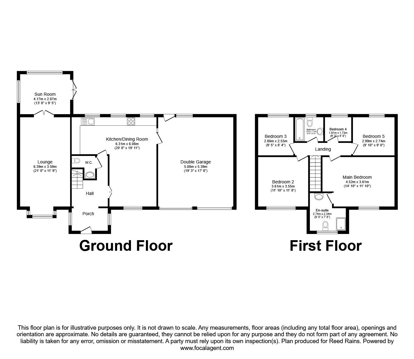 Floorplan of 5 bedroom Detached House for sale, Bradfield Close, Woodland Glade, Bradley, Huddersfield, West Yorkshire, HD2