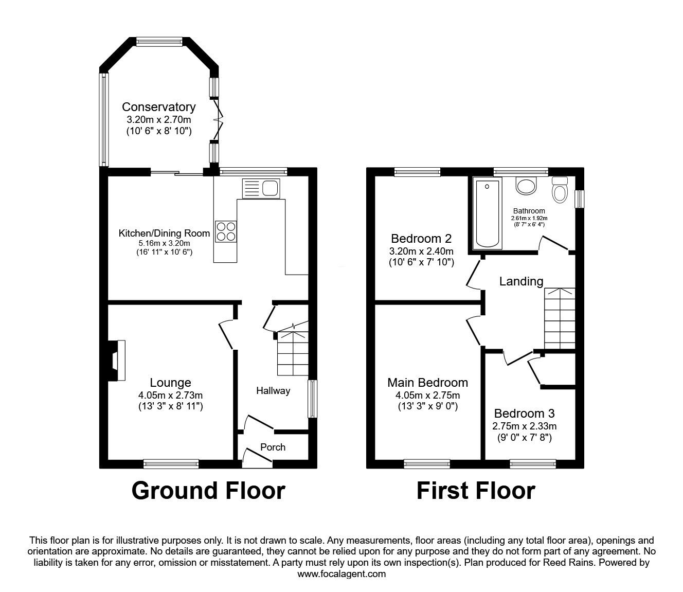 Floorplan of 3 bedroom Semi Detached House for sale, Boulderstone Road, Stalybridge, Greater Manchester, SK15