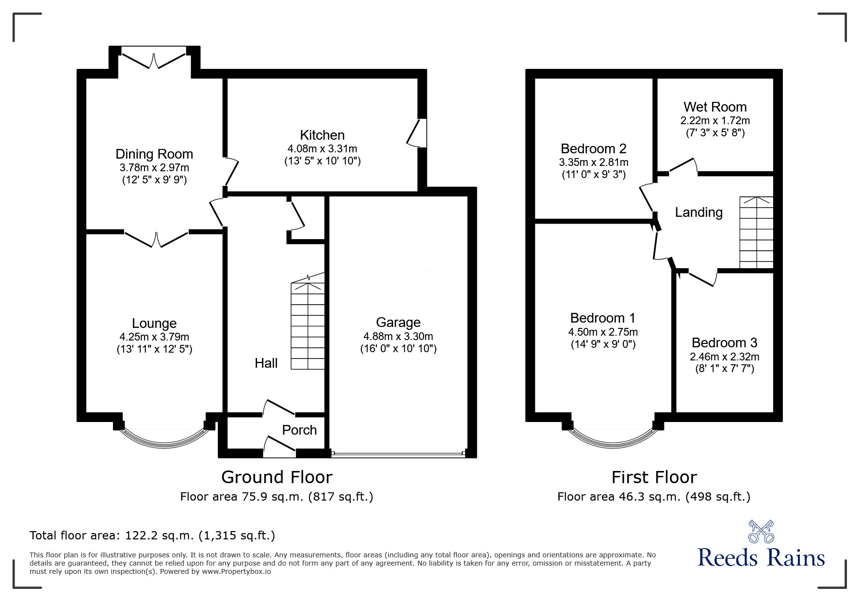 Floorplan of 3 bedroom Semi Detached House for sale, Harrop Street, Manchester, Greater Manchester, M18