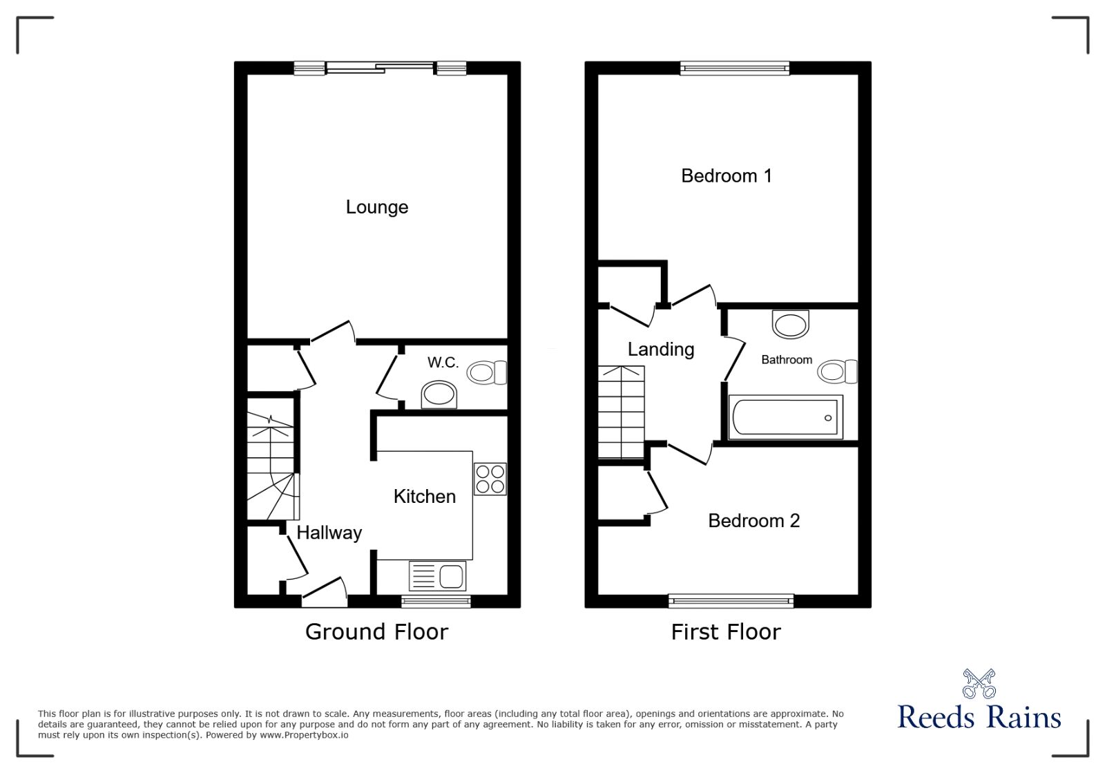 Floorplan of 2 bedroom Mid Terrace House to rent, Thomas Street, Wigan, Greater Manchester, WN5