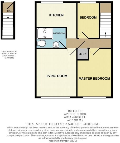 Floorplan of 2 bedroom  Flat for sale, Chapel House, 31 Priory Lane, Greater Manchester, SK5