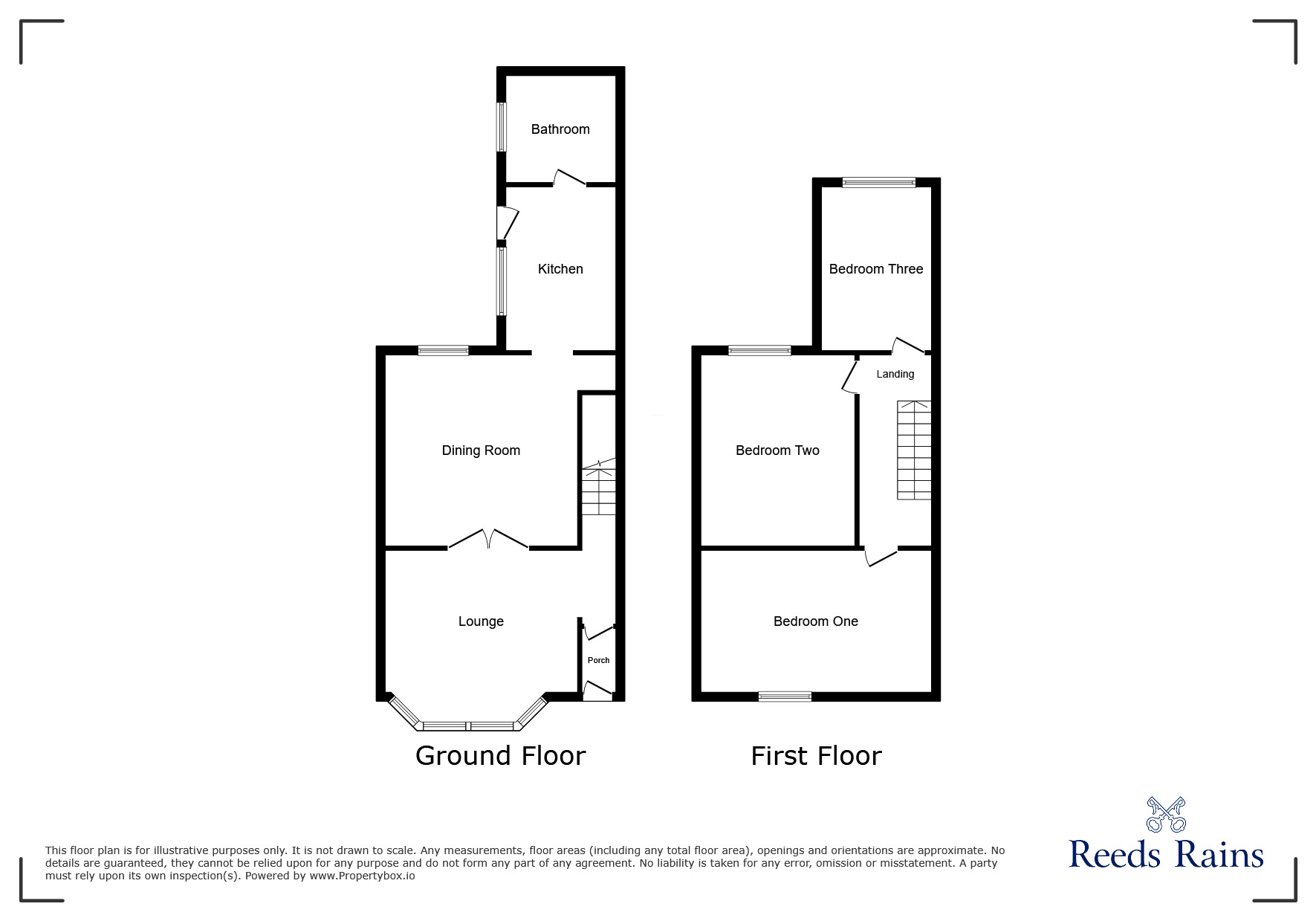 Floorplan of 3 bedroom Mid Terrace House for sale, New Barton Street, Salford, Greater Manchester, M6