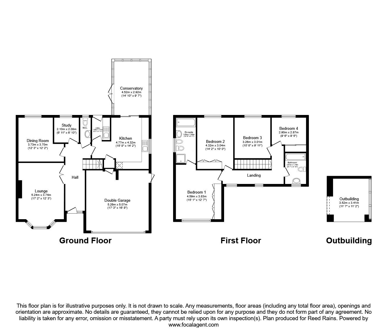 Floorplan of 4 bedroom Detached House for sale, Burgh Wood Way, Lancashire, PR7