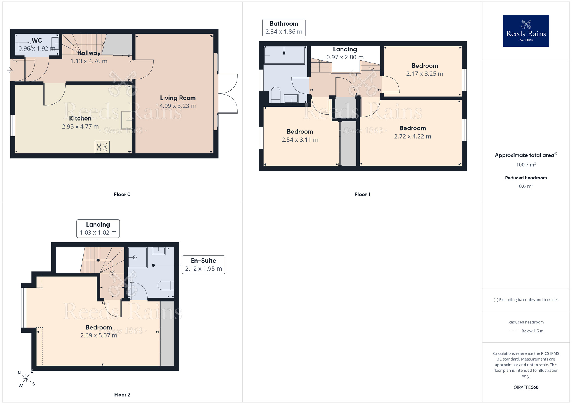 Floorplan of 4 bedroom Semi Detached House for sale, Aster Grove, Seacroft, West Yorkshire, LS14
