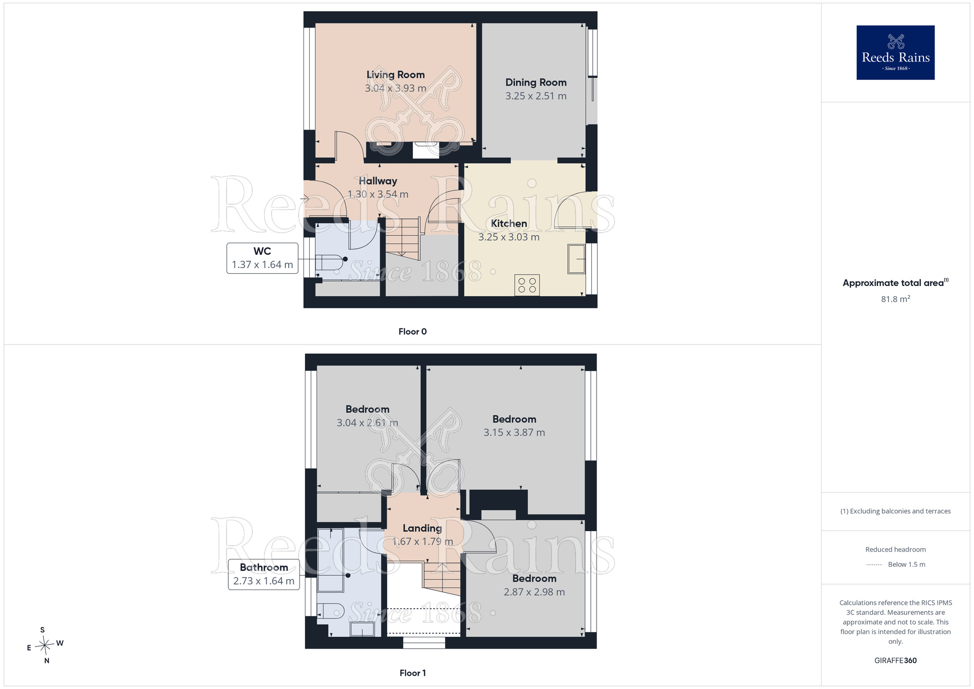 Floorplan of 3 bedroom Mid Terrace House to rent, Baildon Chase, Leeds, LS14