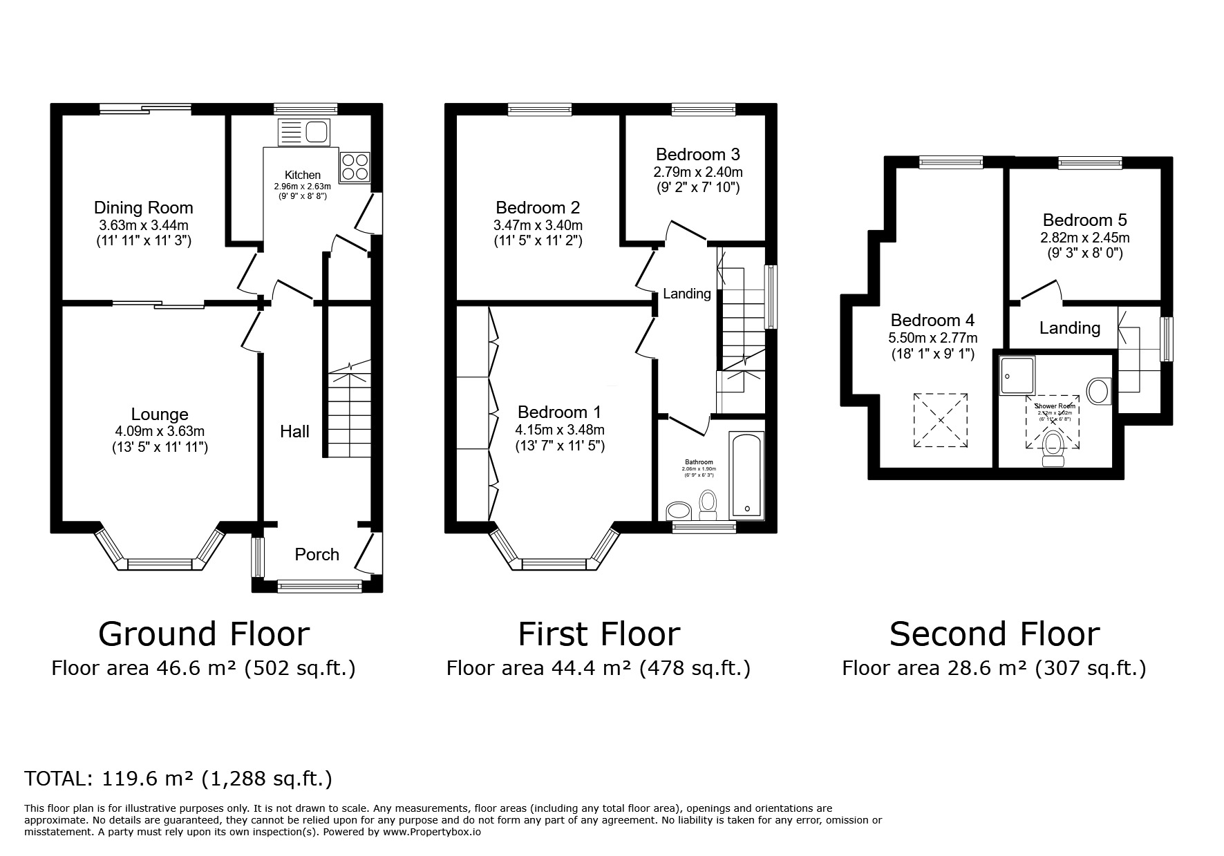 Floorplan of 5 bedroom Semi Detached House for sale, Stainburn Crescent, Leeds, LS17