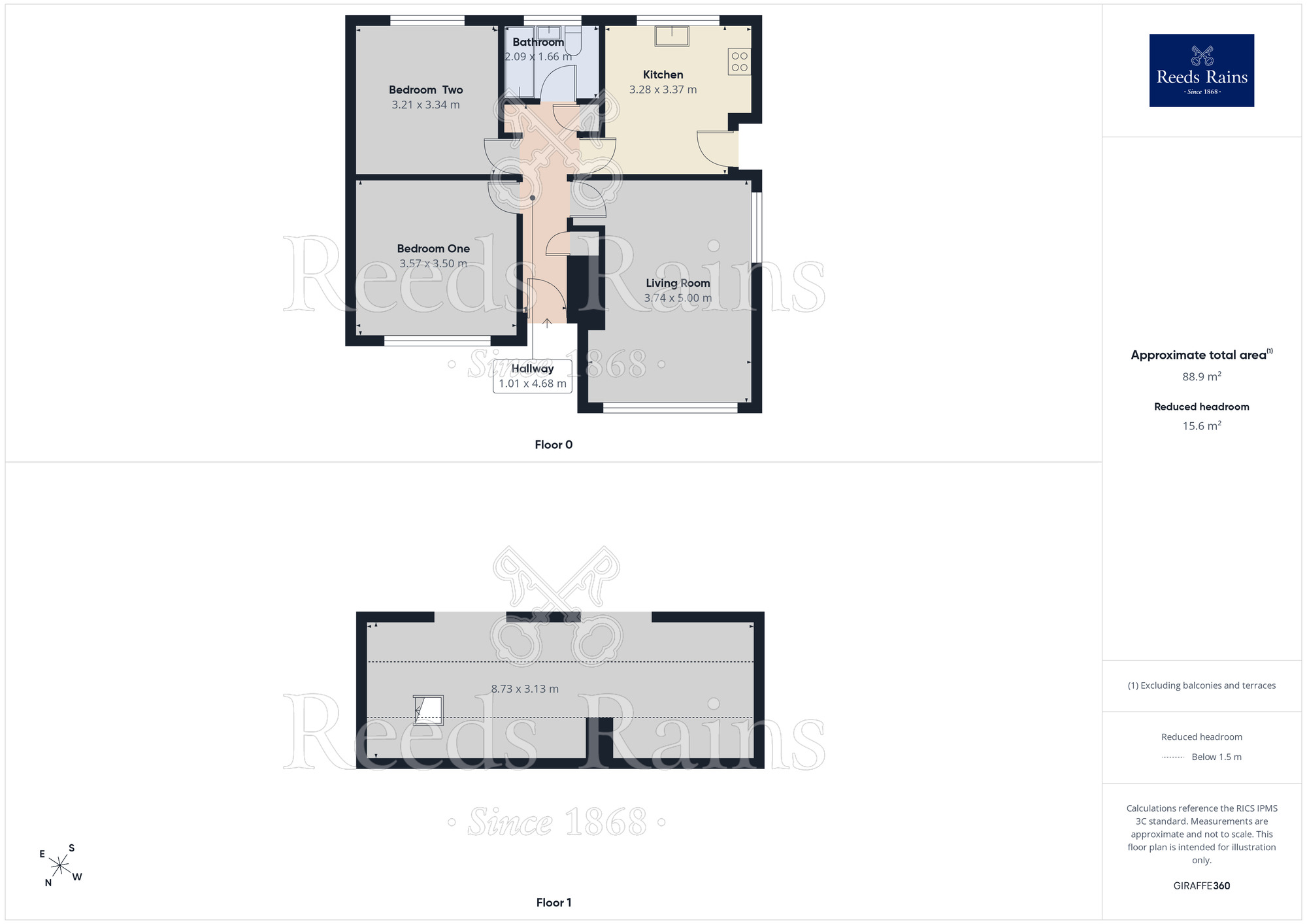 Floorplan of 2 bedroom Detached Bungalow for sale, Templegate Rise, Leeds, West Yorkshire, LS15