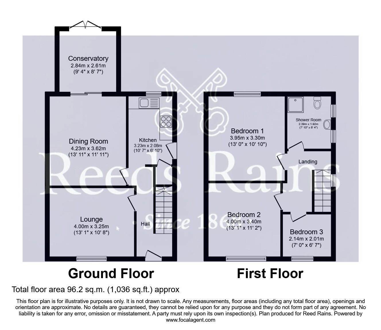 Floorplan of 3 bedroom Semi Detached House for sale, Kingsway, Leeds, West Yorkshire, LS15