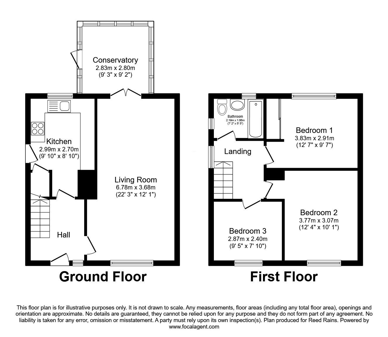 Floorplan of 3 bedroom Semi Detached House for sale, Hansby Drive, Leeds, West Yorkshire, LS14