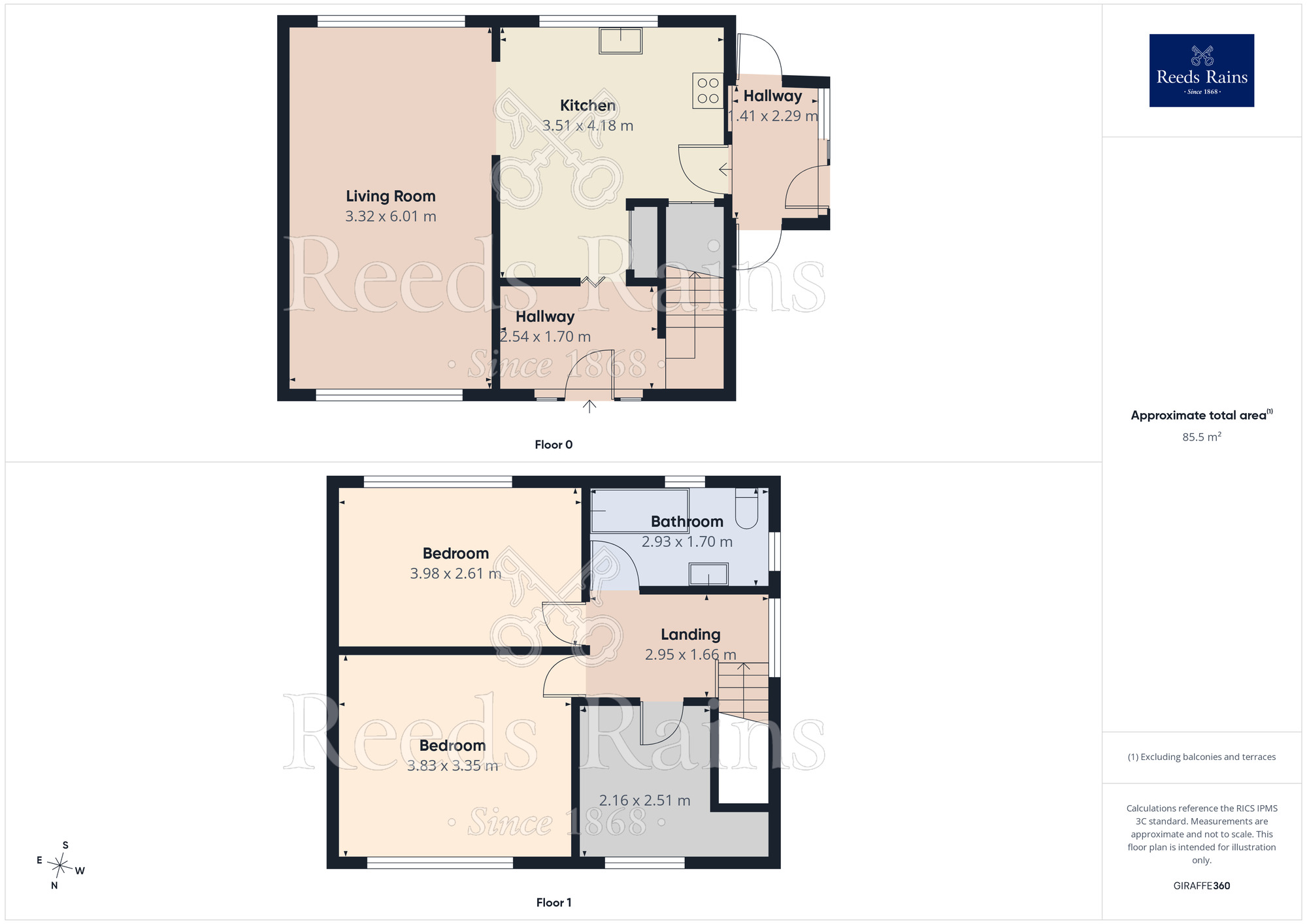 Floorplan of 3 bedroom Semi Detached House for sale, Brooklands Avenue, Seacroft, Leeds, LS14