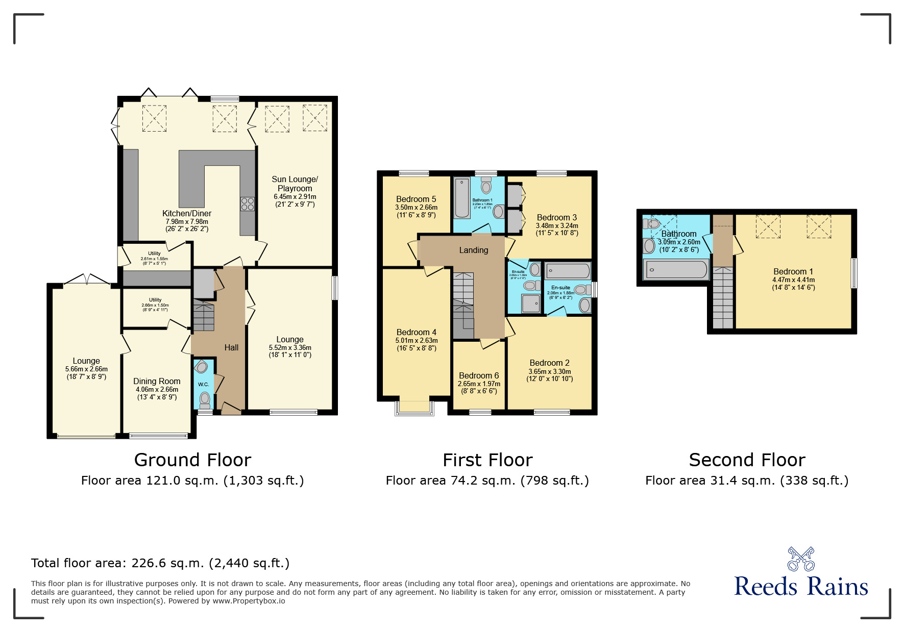 Floorplan of 7 bedroom Detached House for sale, Silkstone Close, Garforth, West Yorkshire, LS25