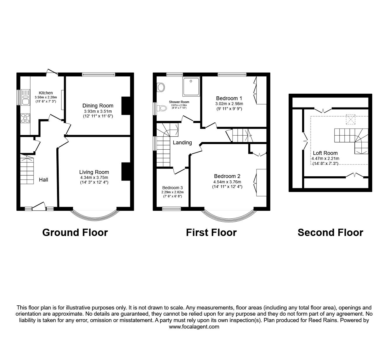 Floorplan of 4 bedroom Semi Detached House for sale, Church Lane, Crossgates, West Yorkshire, LS15