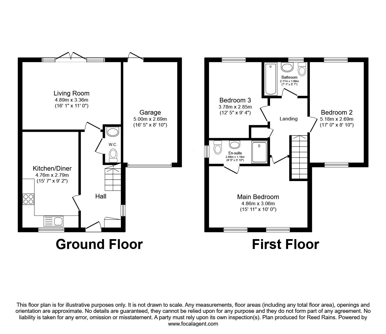 Floorplan of 3 bedroom Semi Detached House for sale, Cedar Drive, Seacroft, West Yorkshire, LS14