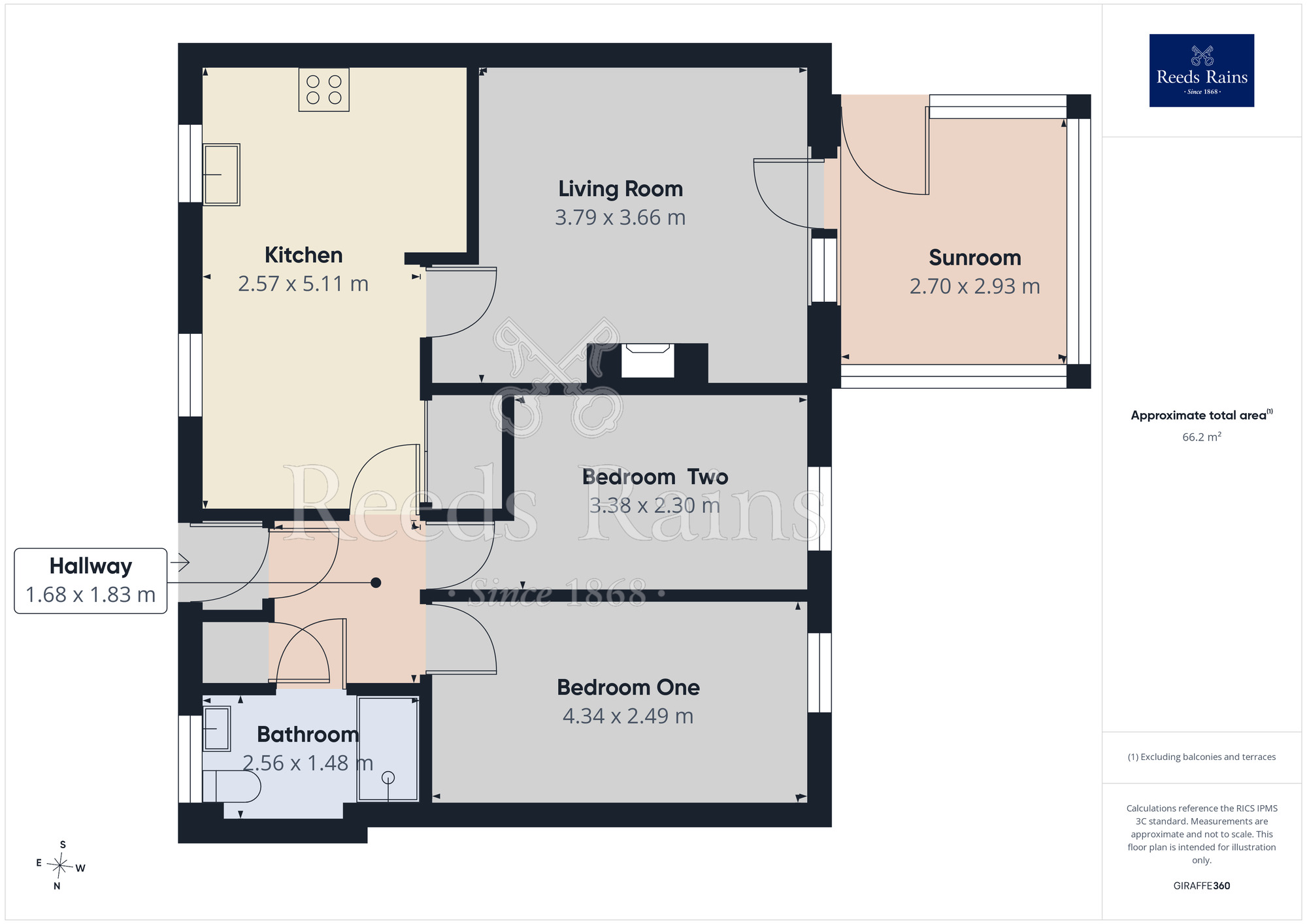 Floorplan of 2 bedroom Detached Bungalow for sale, Maryfield Vale, Leeds, West Yorkshire, LS15