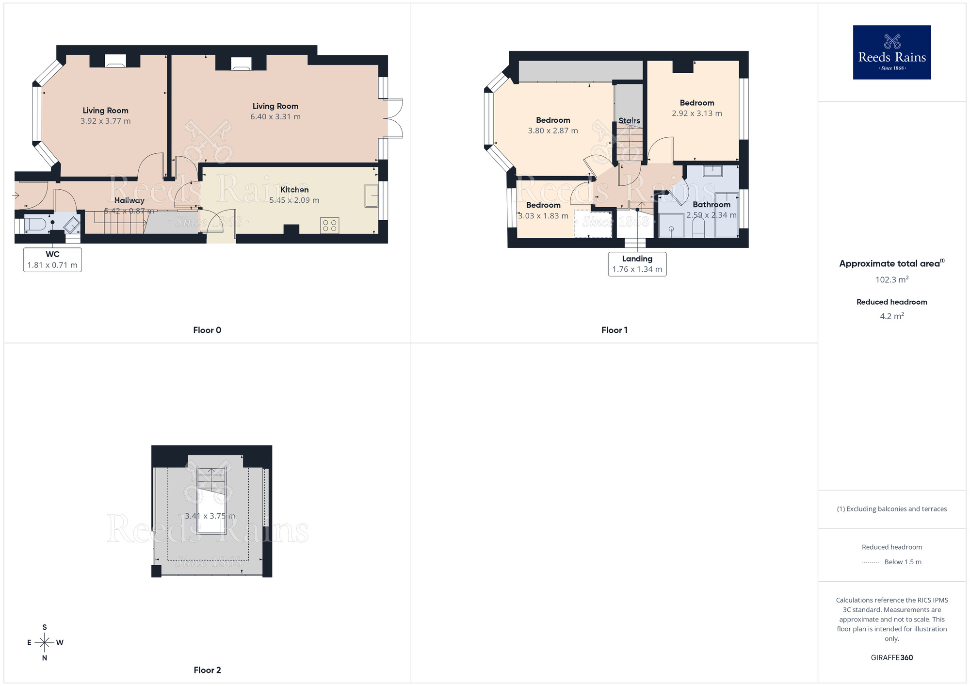 Floorplan of 3 bedroom Semi Detached House for sale, Cross Gates Avenue, Leeds, West Yorkshire, LS15