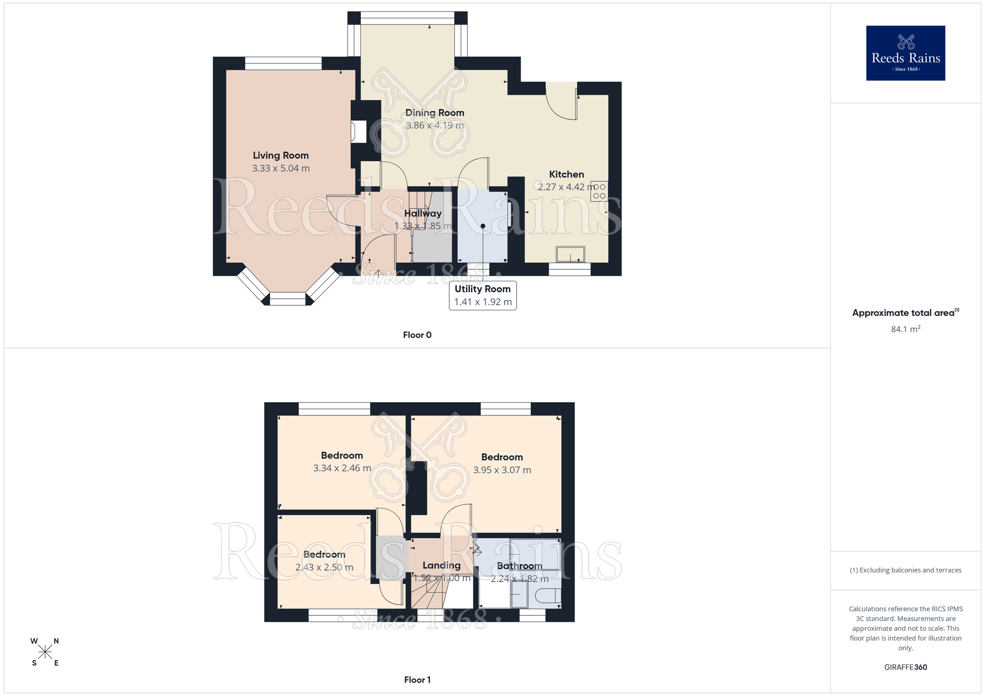 Floorplan of 3 bedroom Semi Detached House for sale, Broadway, Leeds, West Yorkshire, LS15