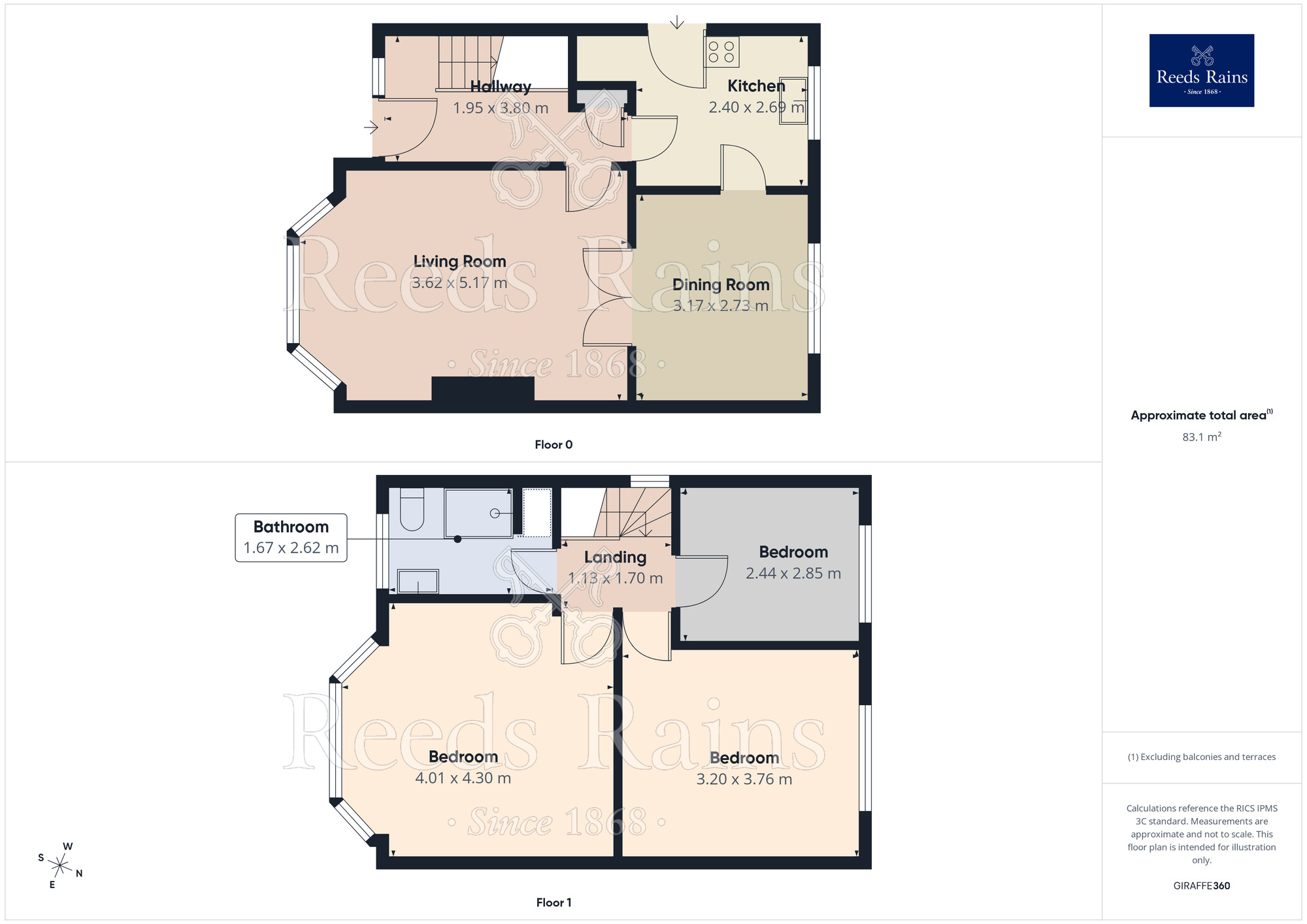 Floorplan of 3 bedroom Semi Detached House for sale, Kelmscott Crescent, Leeds, West Yorkshire, LS15