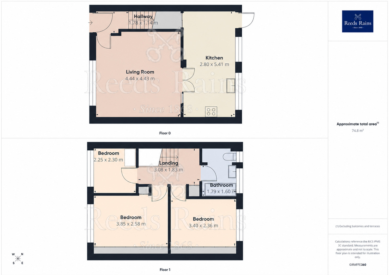 Floorplan of 3 bedroom Mid Terrace House for sale, Pontefract Lane, Leeds, West Yorkshire, LS9