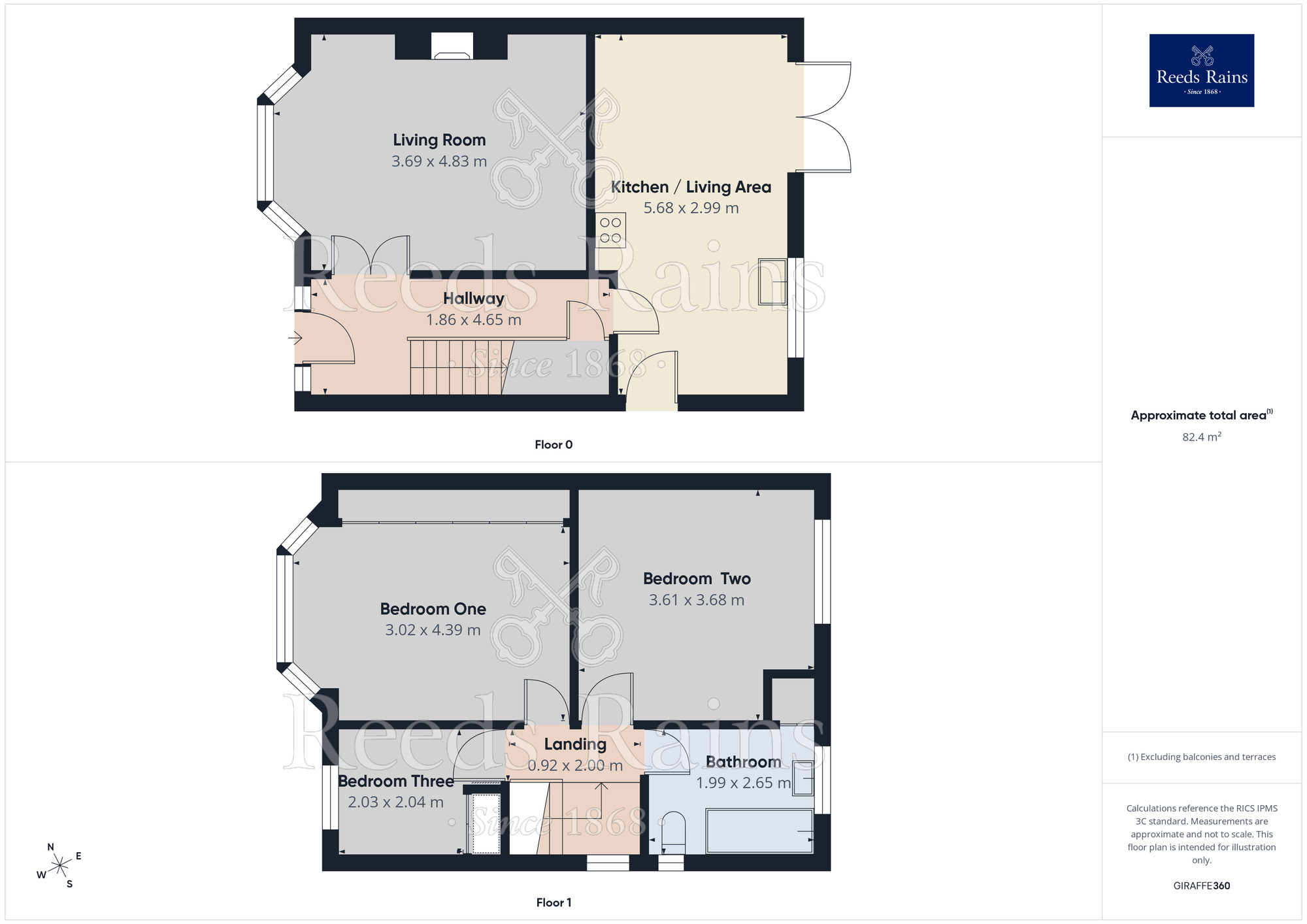 Floorplan of 3 bedroom Semi Detached House for sale, Manston Way, Leeds, West Yorkshire, LS15