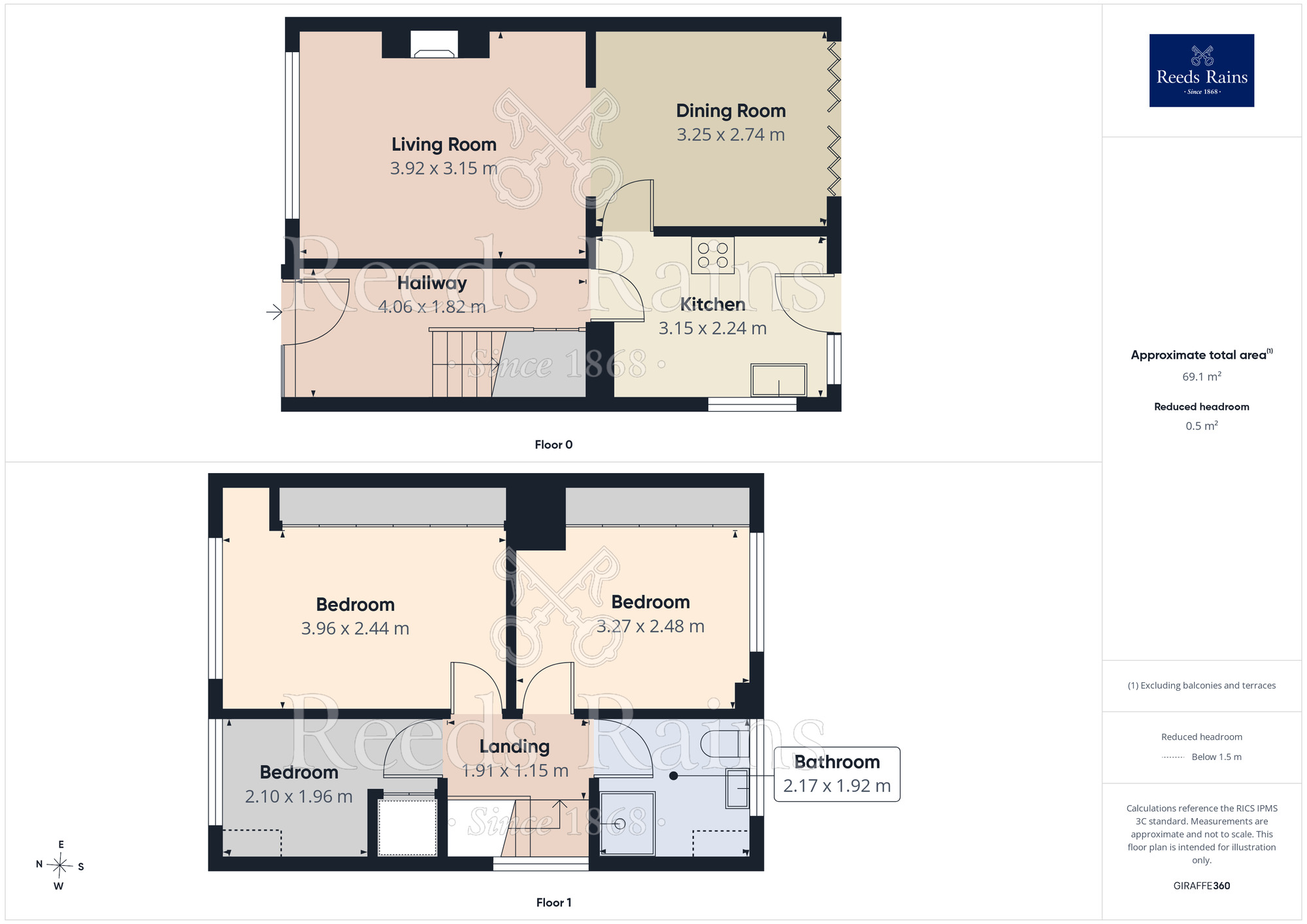 Floorplan of 3 bedroom Semi Detached House for sale, Arthursdale Drive, Scholes, West Yorkshire, LS15