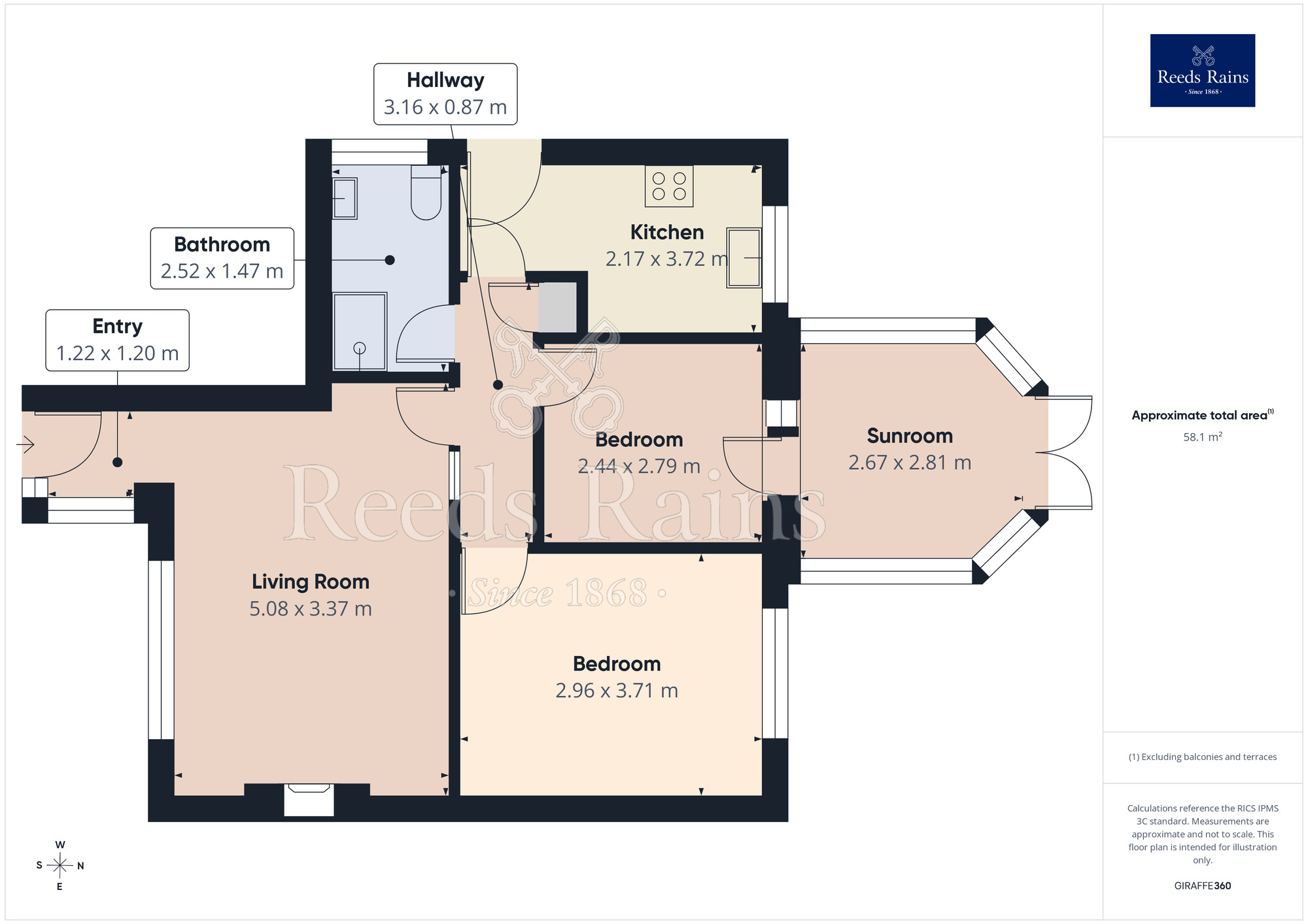 Floorplan of 2 bedroom Detached Bungalow for sale, Farnham Croft, Leeds, West Yorkshire, LS14