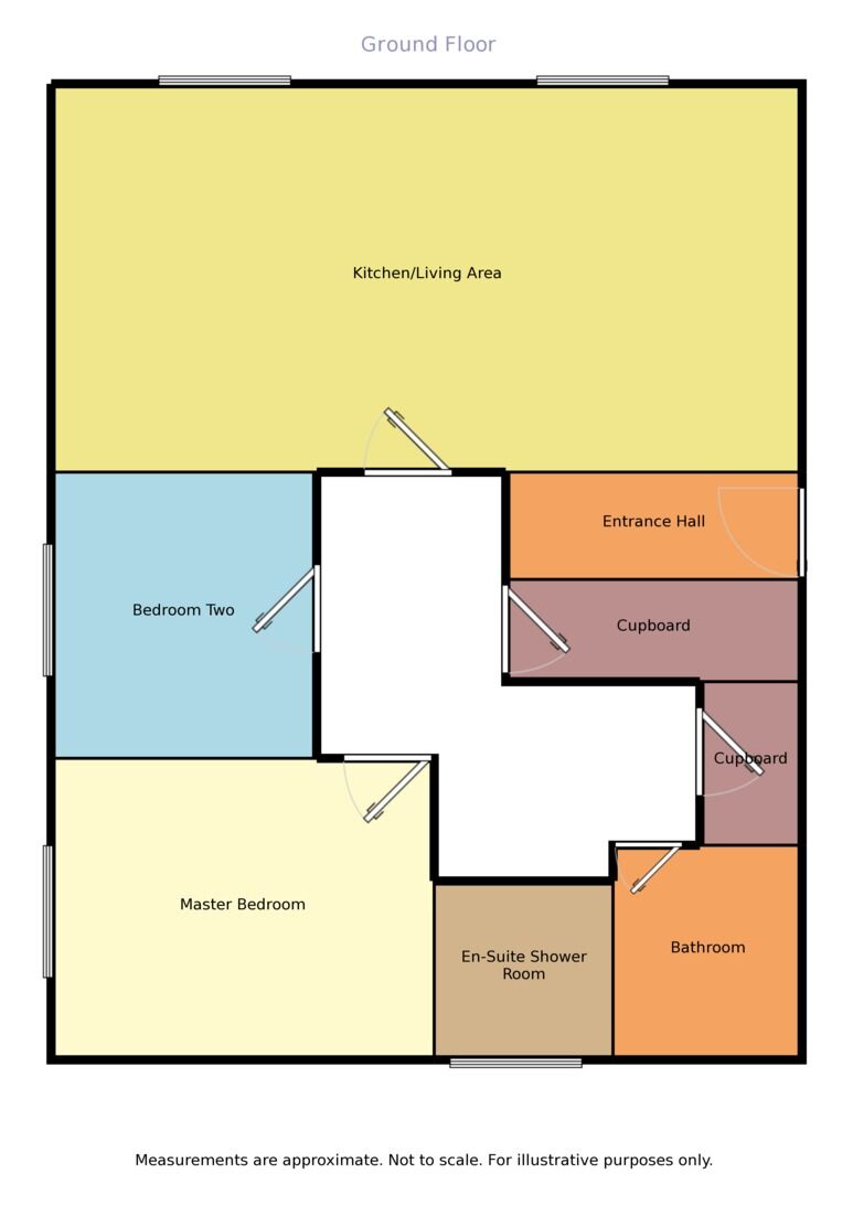 Floorplan of 2 bedroom  Flat to rent, Robertson Court, Chester Le Street, County Durham, DH3